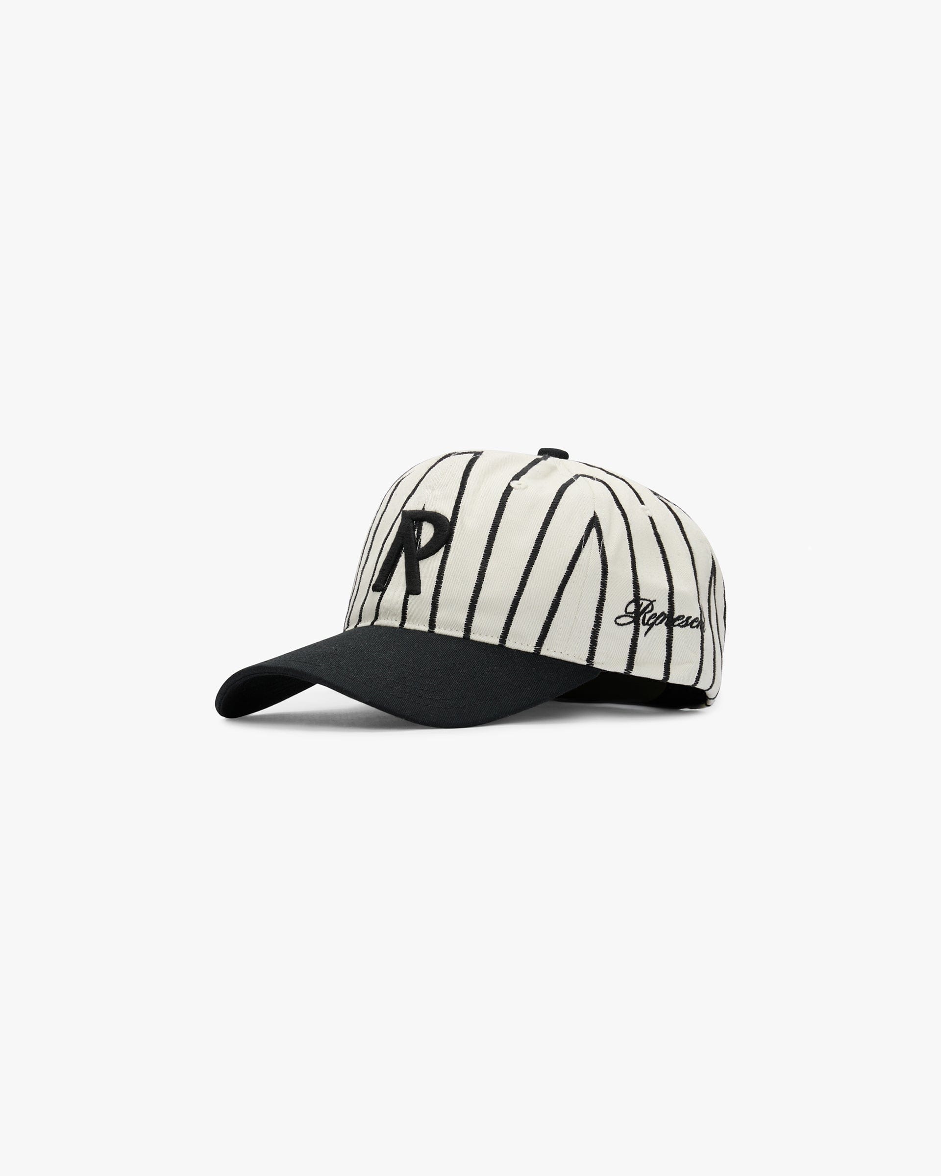 SS25 Initial Stripe Cap - Antique White