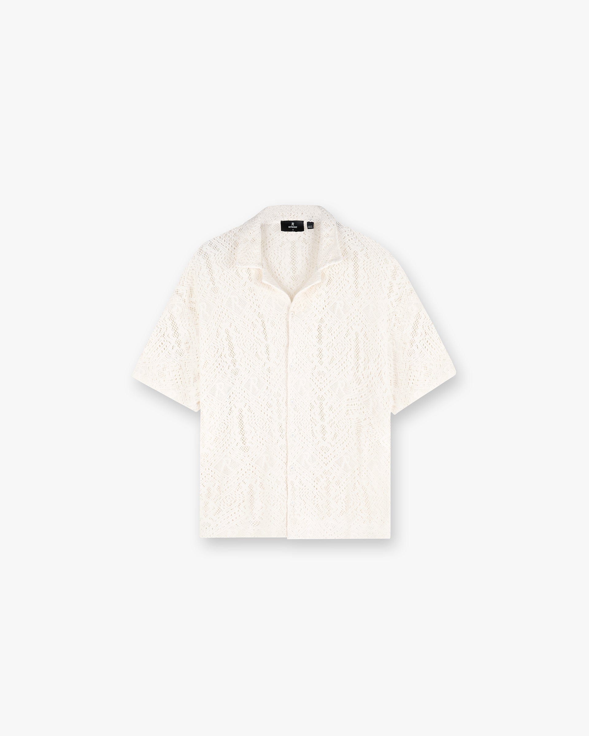 SS25 All Over Crochet Shirt - Off White