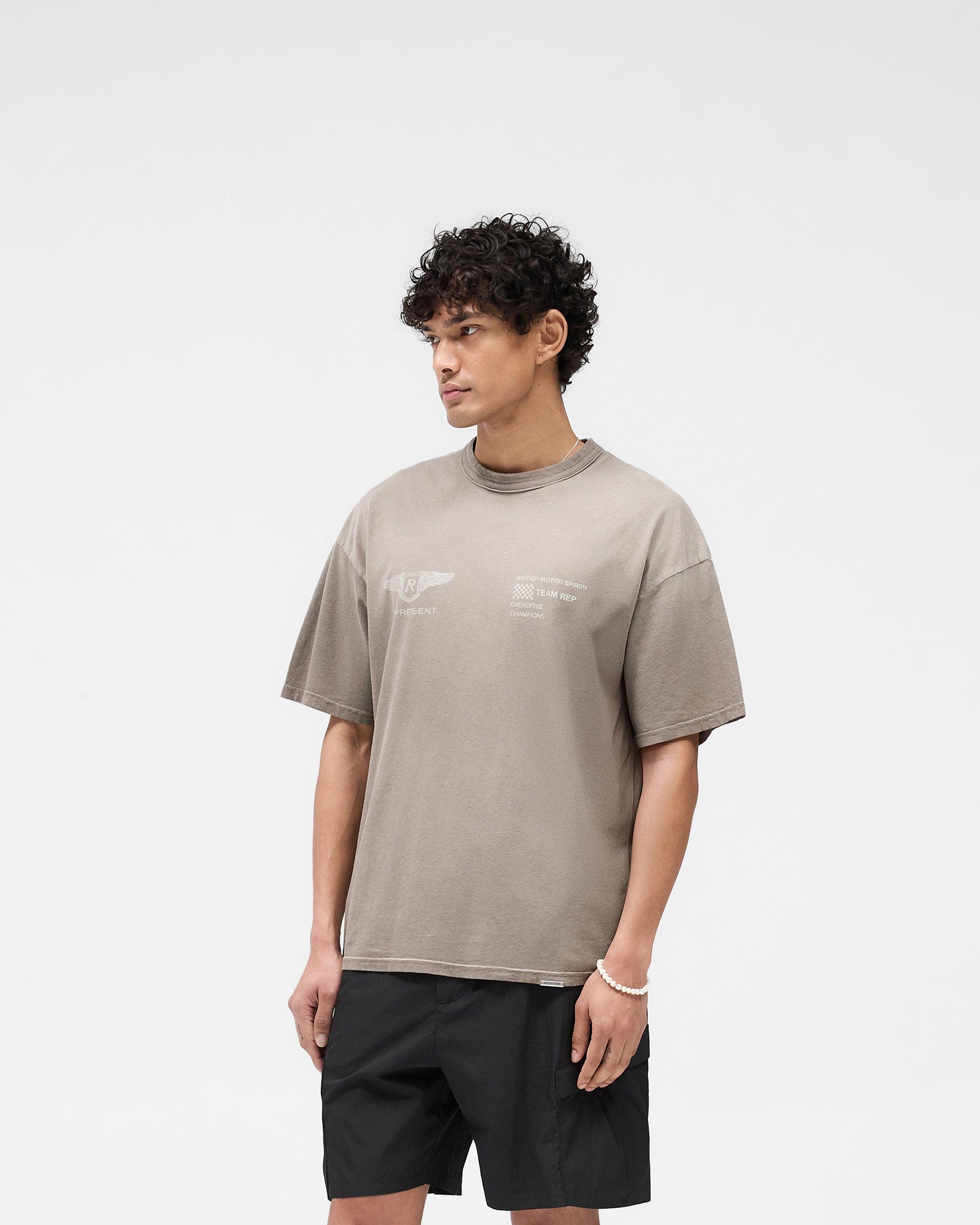 SS25 Team Rep T-Shirt - Dark Taupe