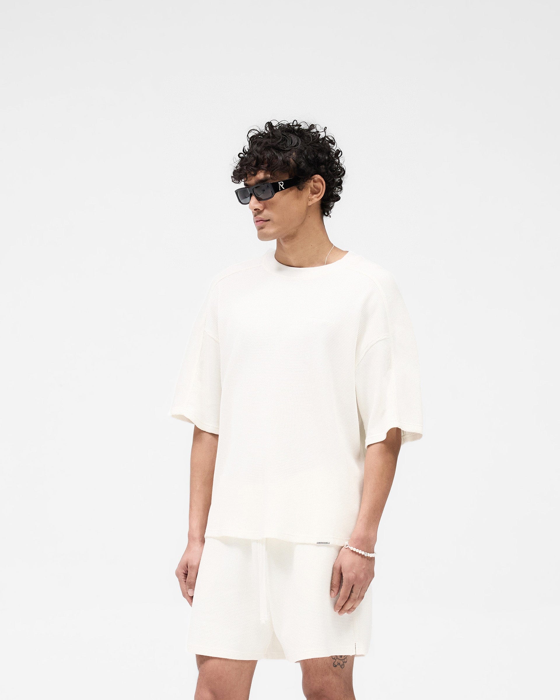 SS25 Waffle T-Shirt - Flat White