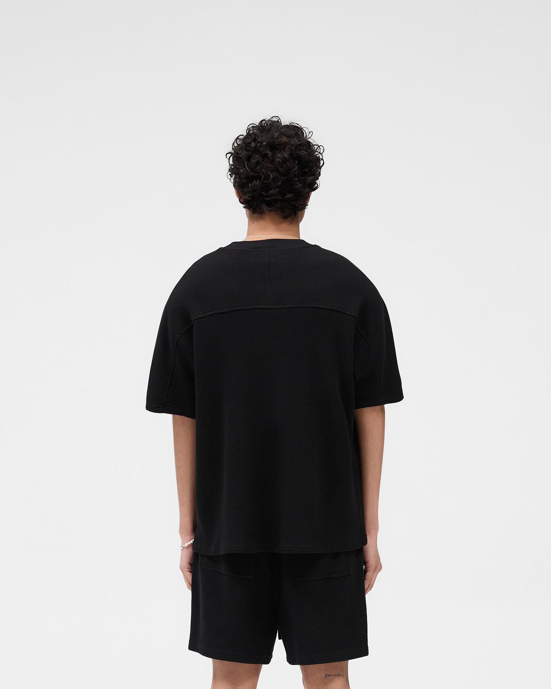 SS25 Waffle T-Shirt - Jet Black