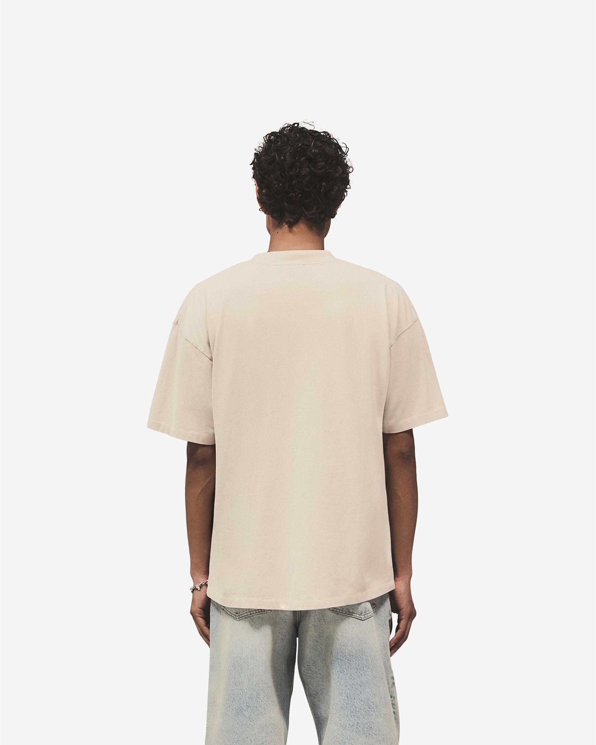 Logo Pack Embroidered Serif Logo T-Shirt - Concrete