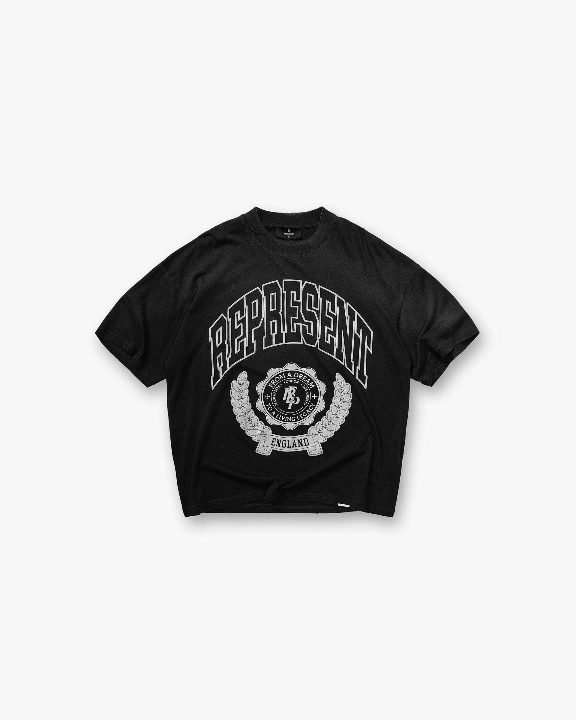 FW25 Legacy Crest T-Shirt - Stained Black