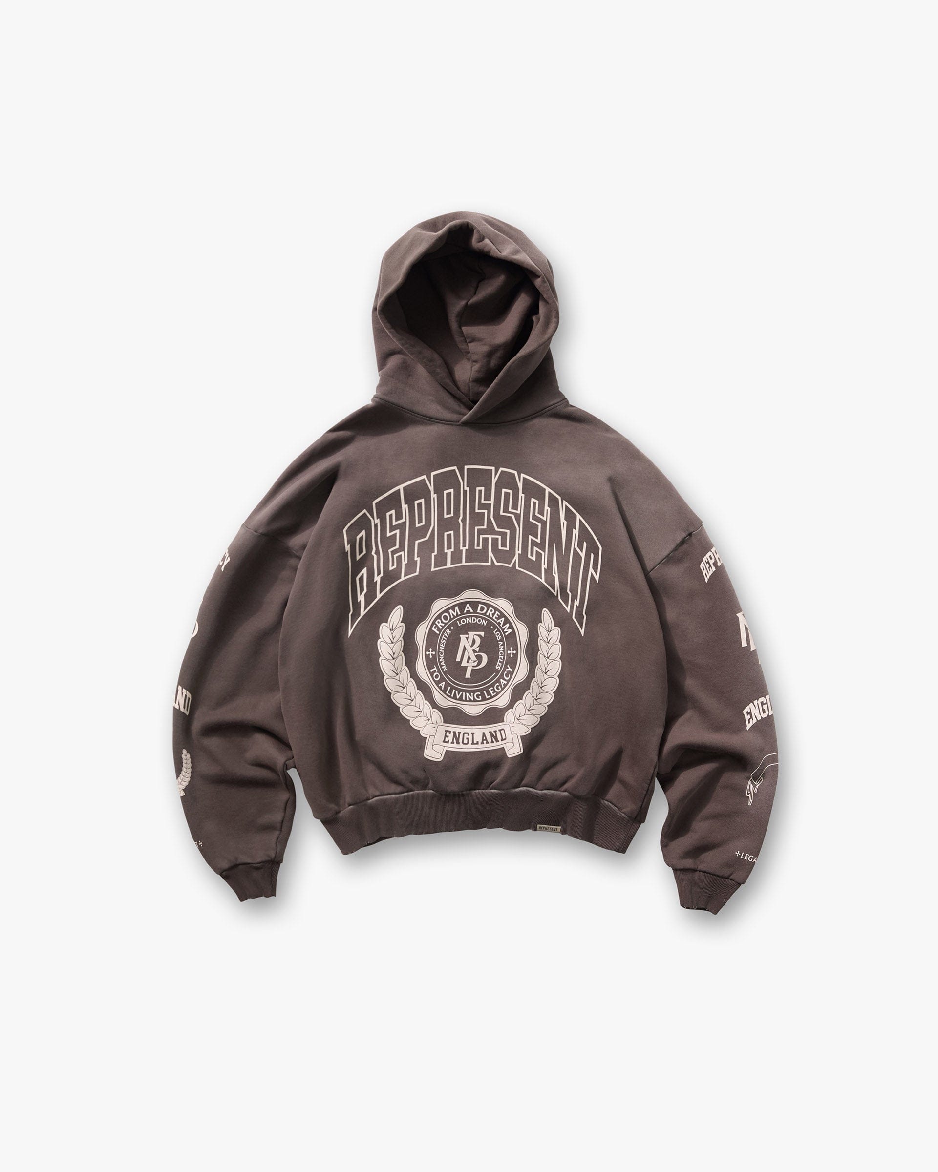 FW25 Represent Legacy Crest Hoodie - Nero
