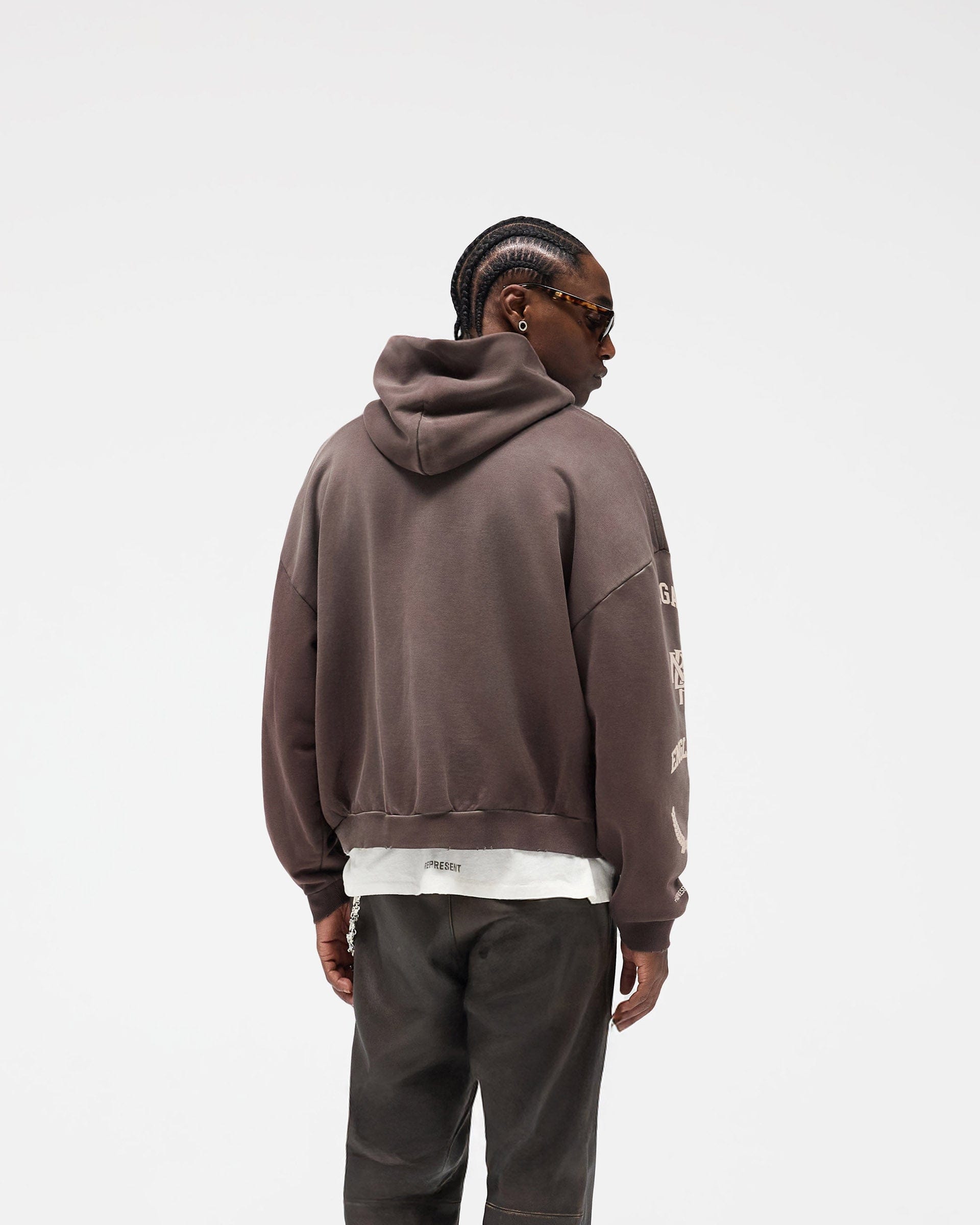 FW25 Represent Legacy Crest Hoodie - Nero