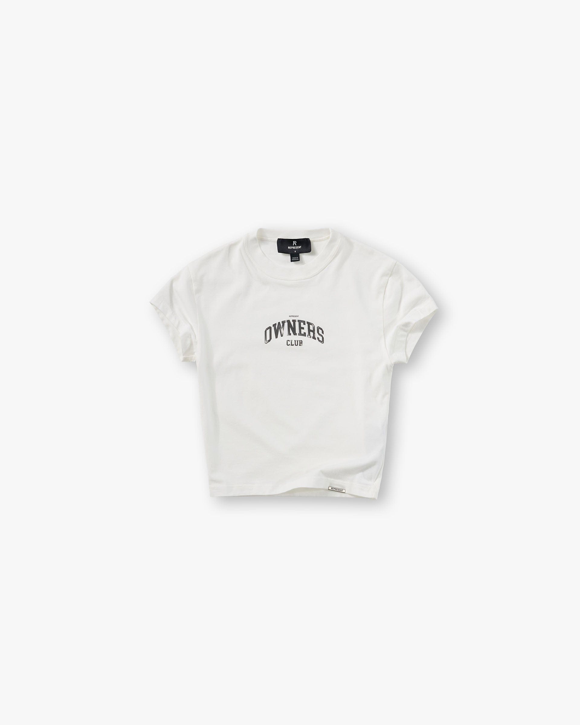 Womens Owners Club Represent Owners Club Baby Tee - Flat White