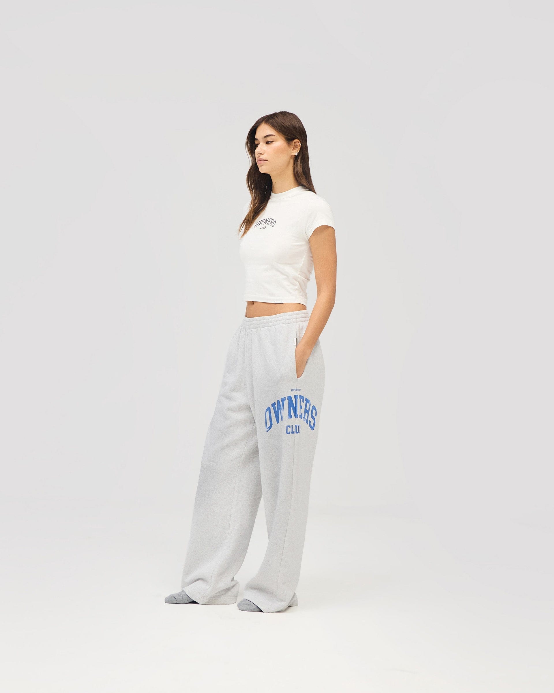 Womens Owners Club Represent Owners Club Sweatpant - Sprayed Ice Grey Marl