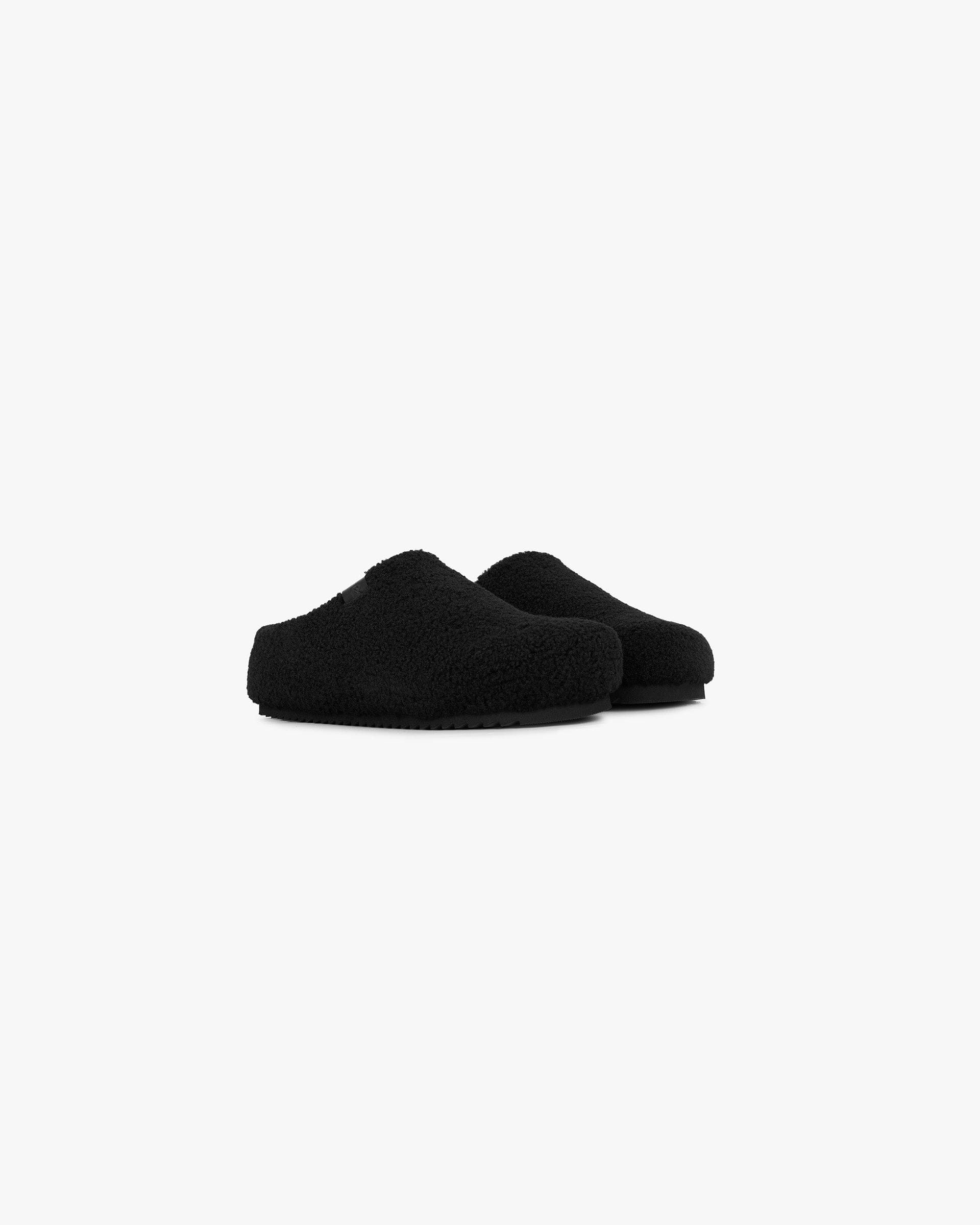 Womens FW24 Fluffy Mule - Black