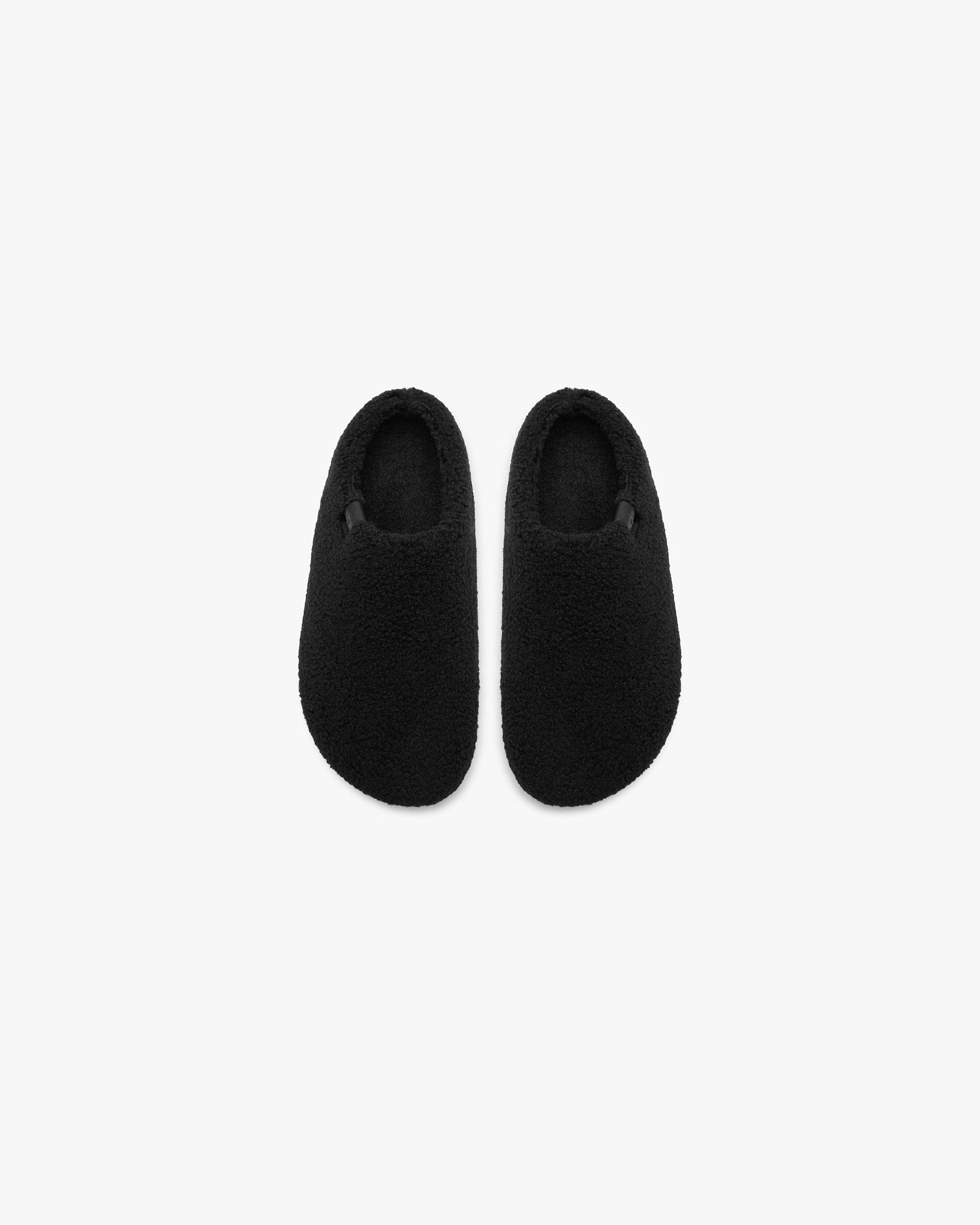 Womens FW24 Fluffy Mule - Black