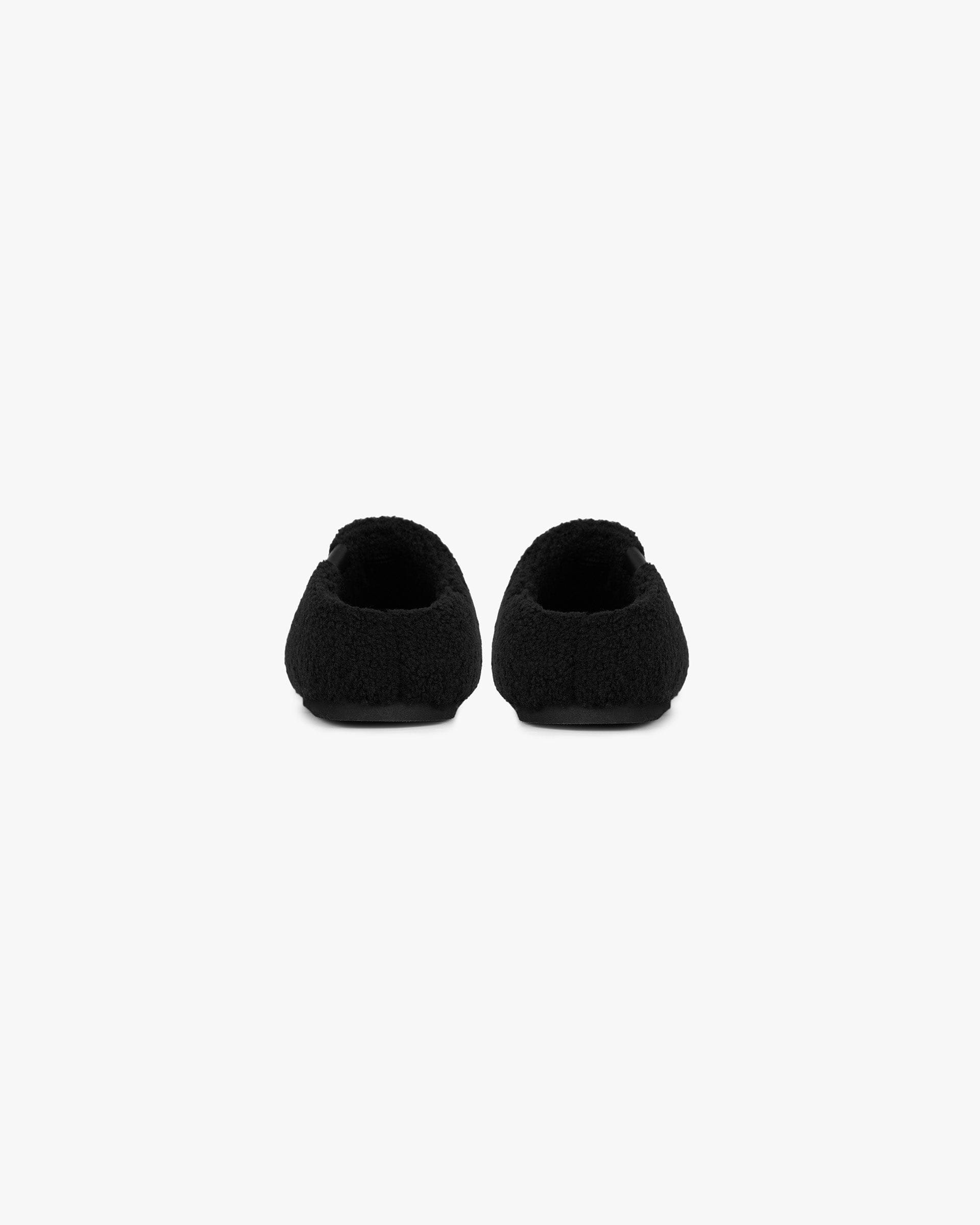 Womens FW24 Fluffy Mule - Black