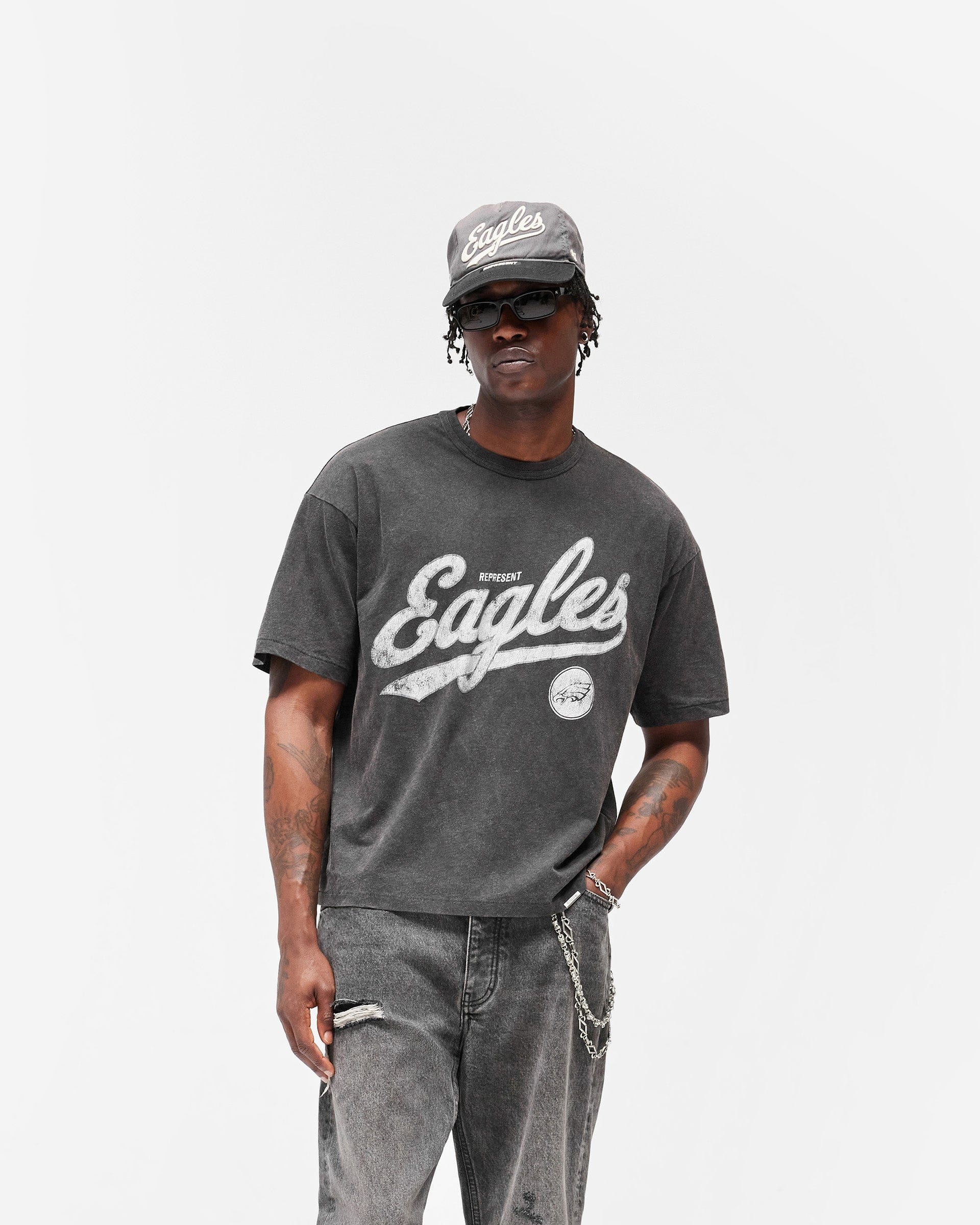 Exclusives Philadelphia Eagles x Represent T-Shirt - Vintage Grey