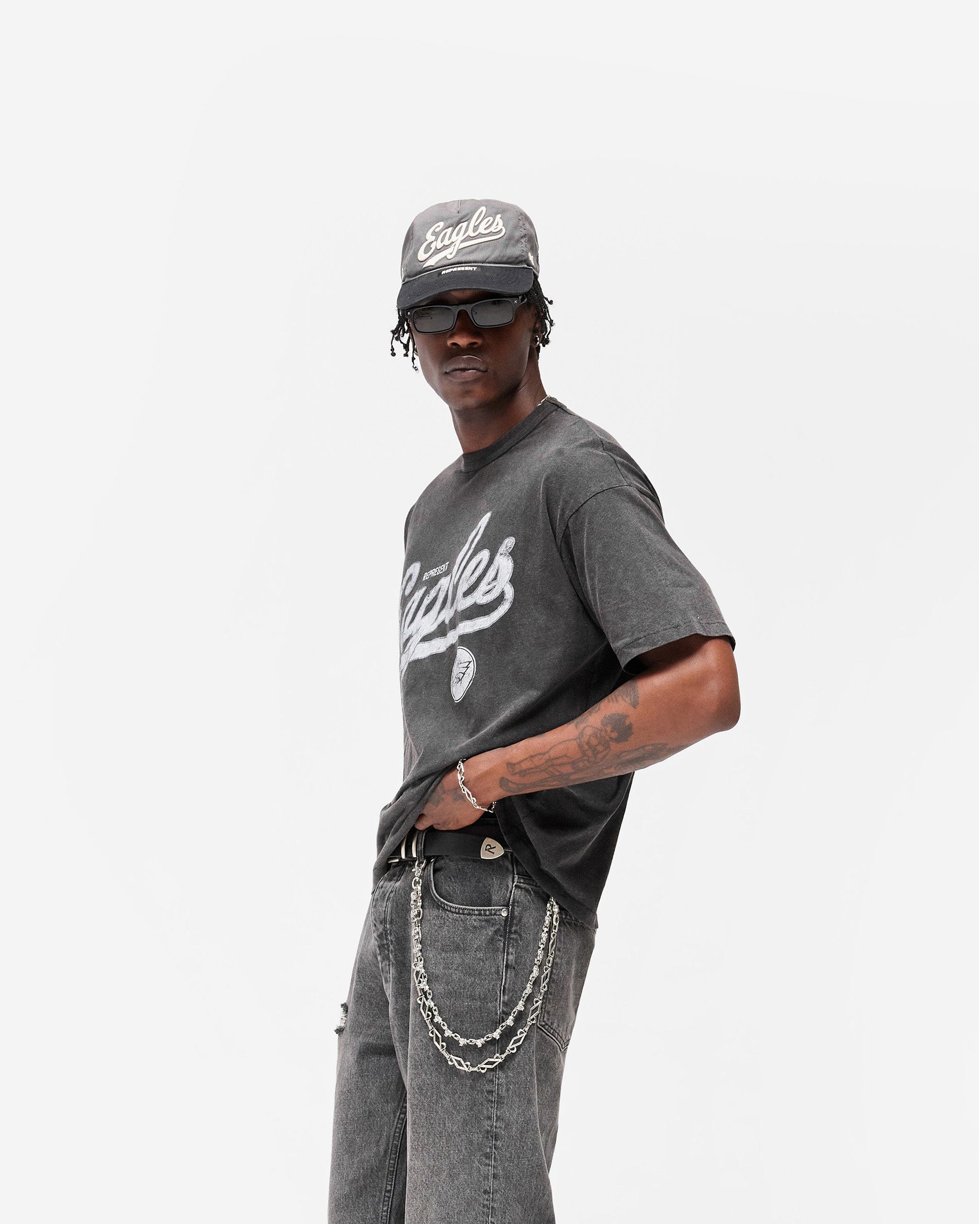 Exclusives Philadelphia Eagles x Represent T-Shirt - Vintage Grey