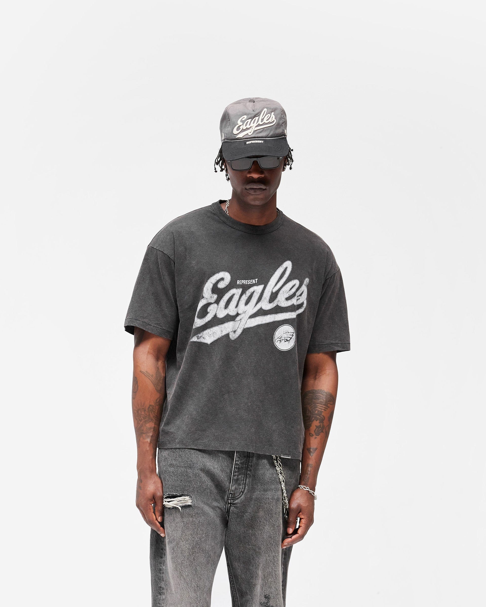 Exclusives Philadelphia Eagles x Represent T-Shirt - Vintage Grey