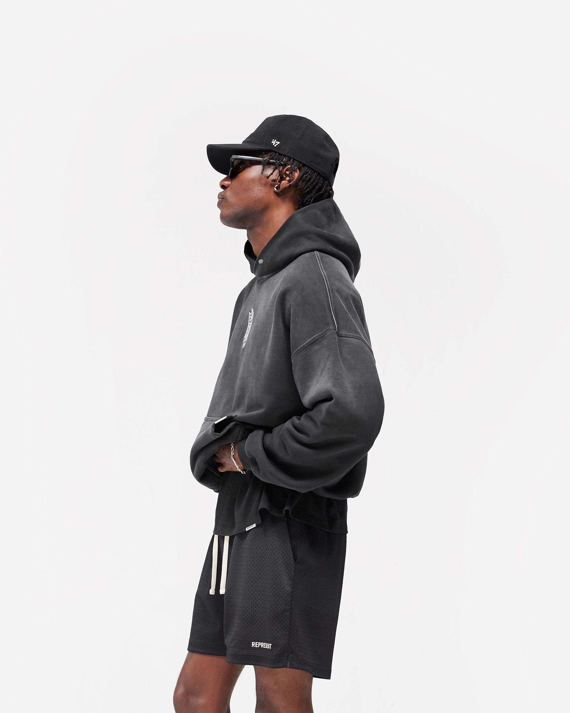 Exclusives NFL Shield x Represent Hoodie - Stained Black