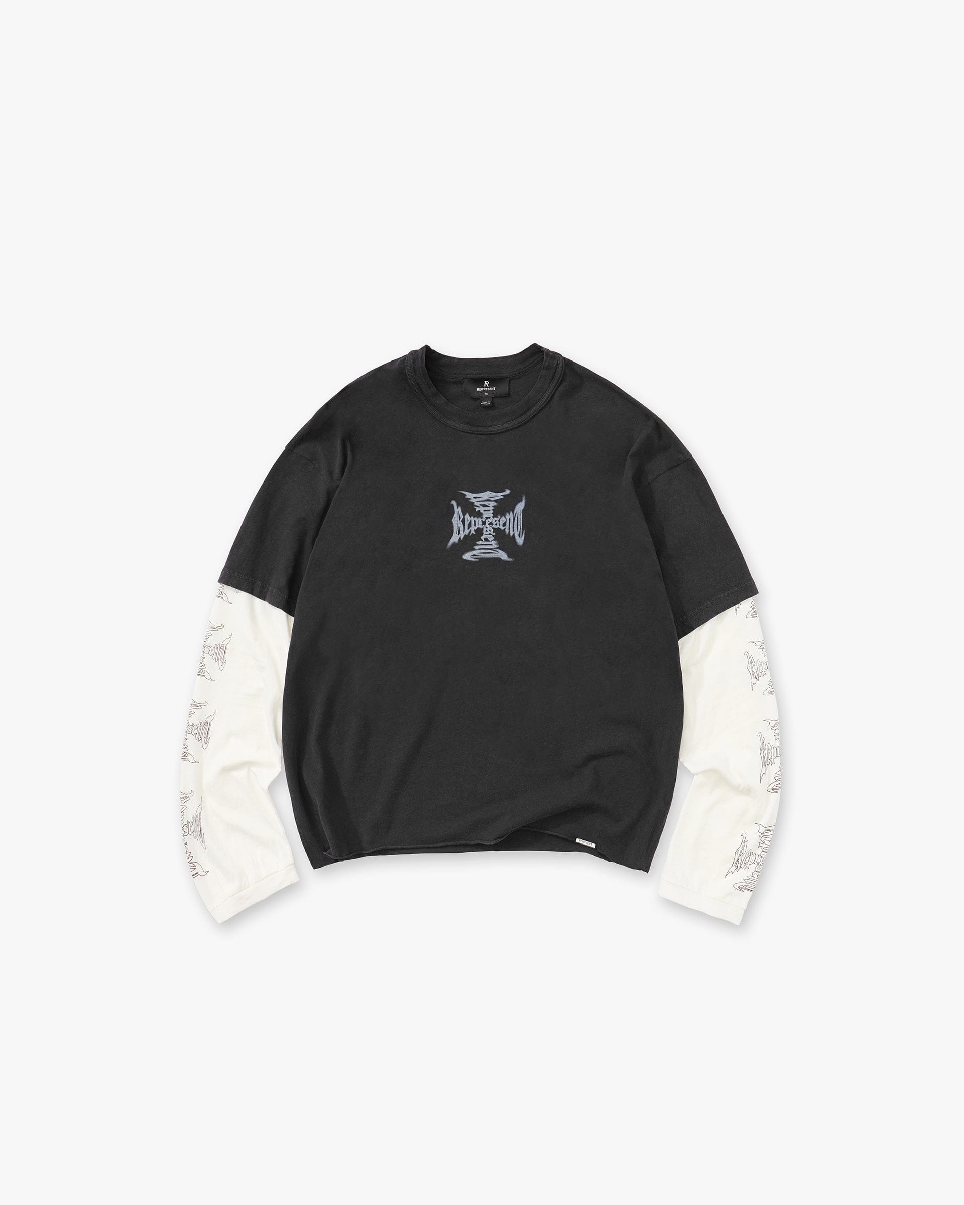 Heaton MH Stack Long Sleeve T-Shirt - Faded Black