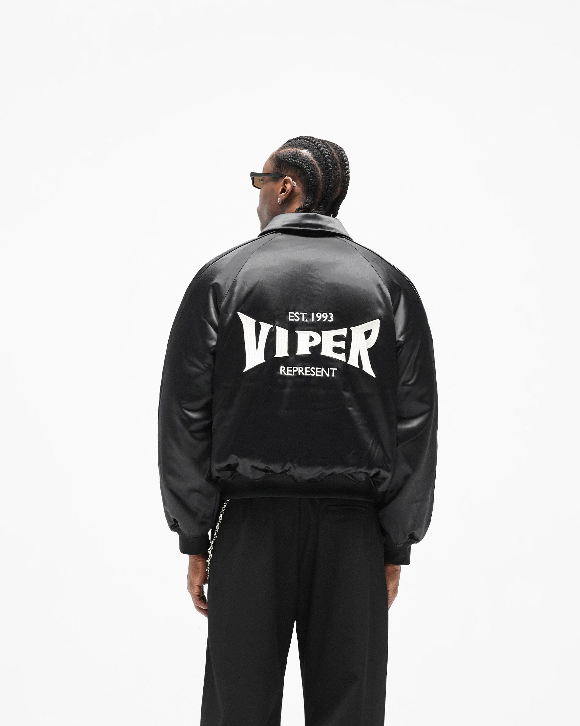 SS26 Represent x Viper Souvenir Jacket - Jet Black