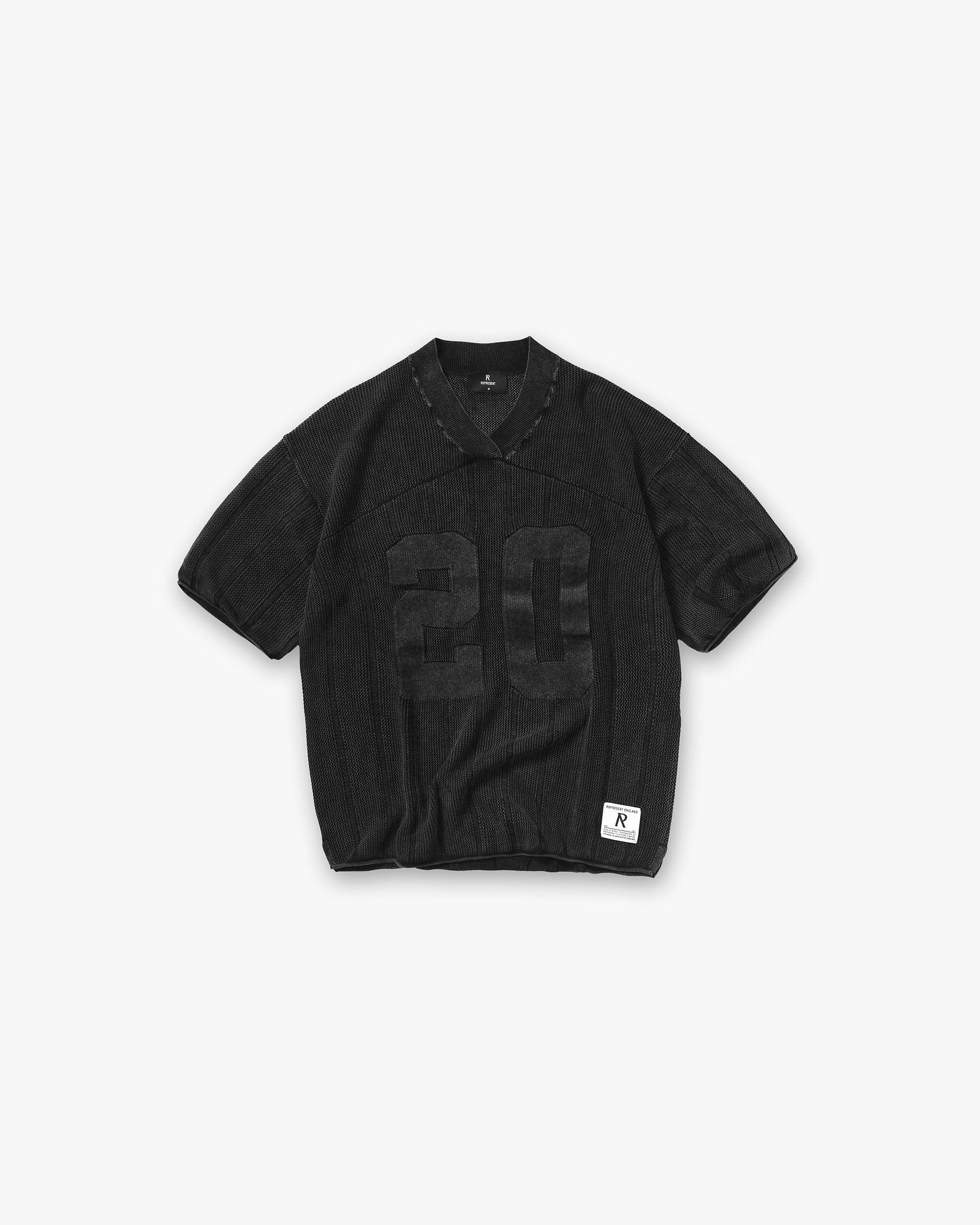 SS26 Knitted Varsity Jersey - Vintage Grey