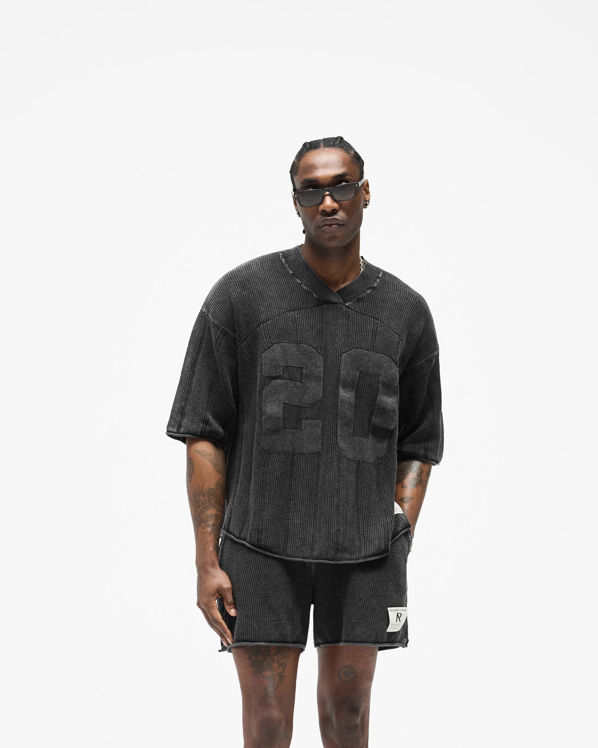 SS26 Knitted Varsity Jersey - Vintage Grey