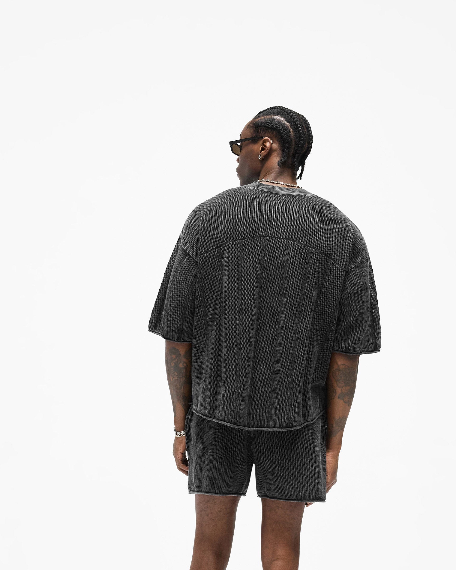 SS26 Knitted Varsity Jersey - Vintage Grey