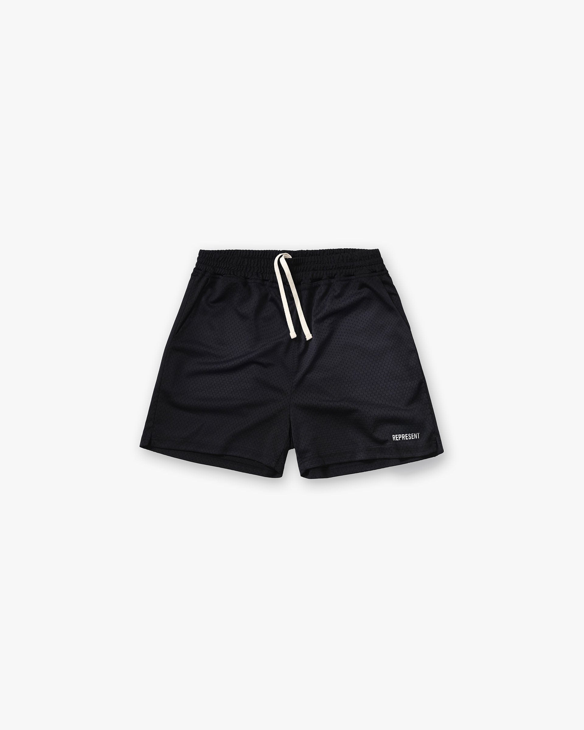 SS26 Washed Mesh Shorts - Black