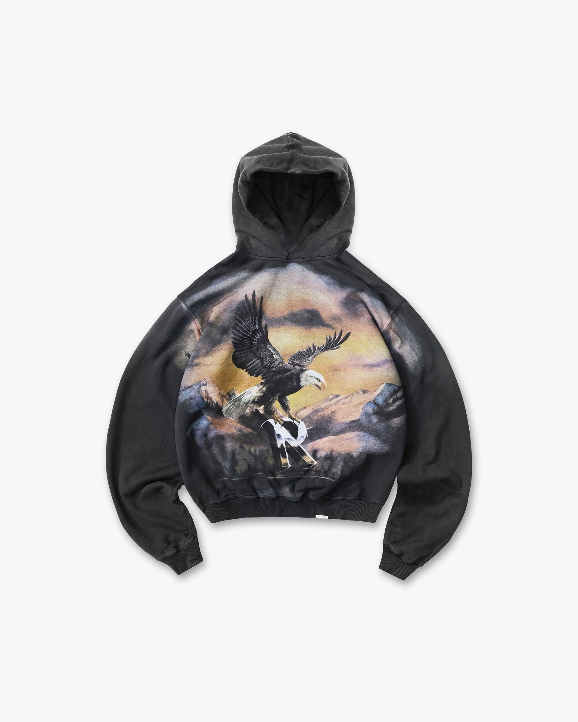 SS26 Chrome Flight Hoodie - Stained Black