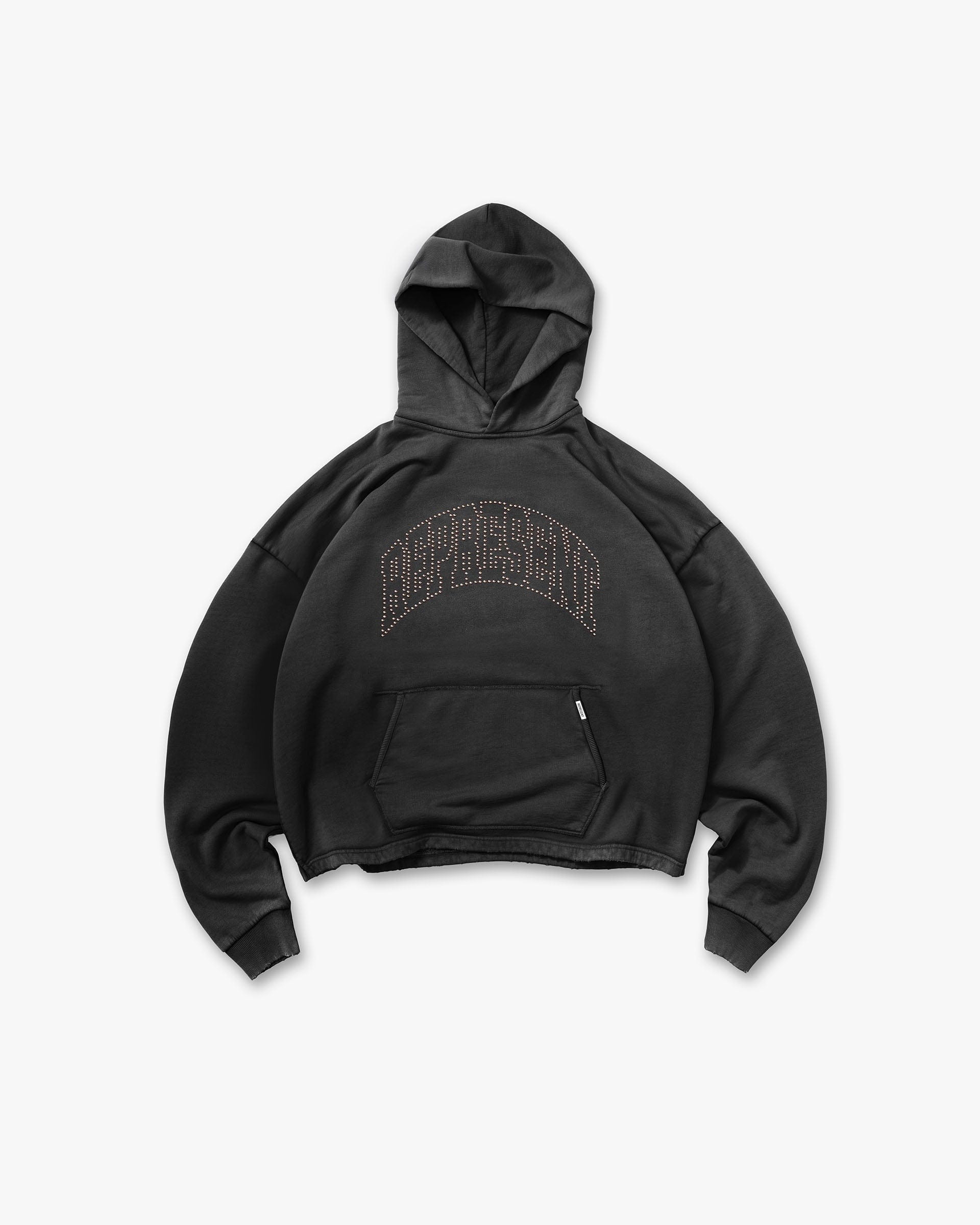 SS26 Represent Embellished Hoodie - Stained Black