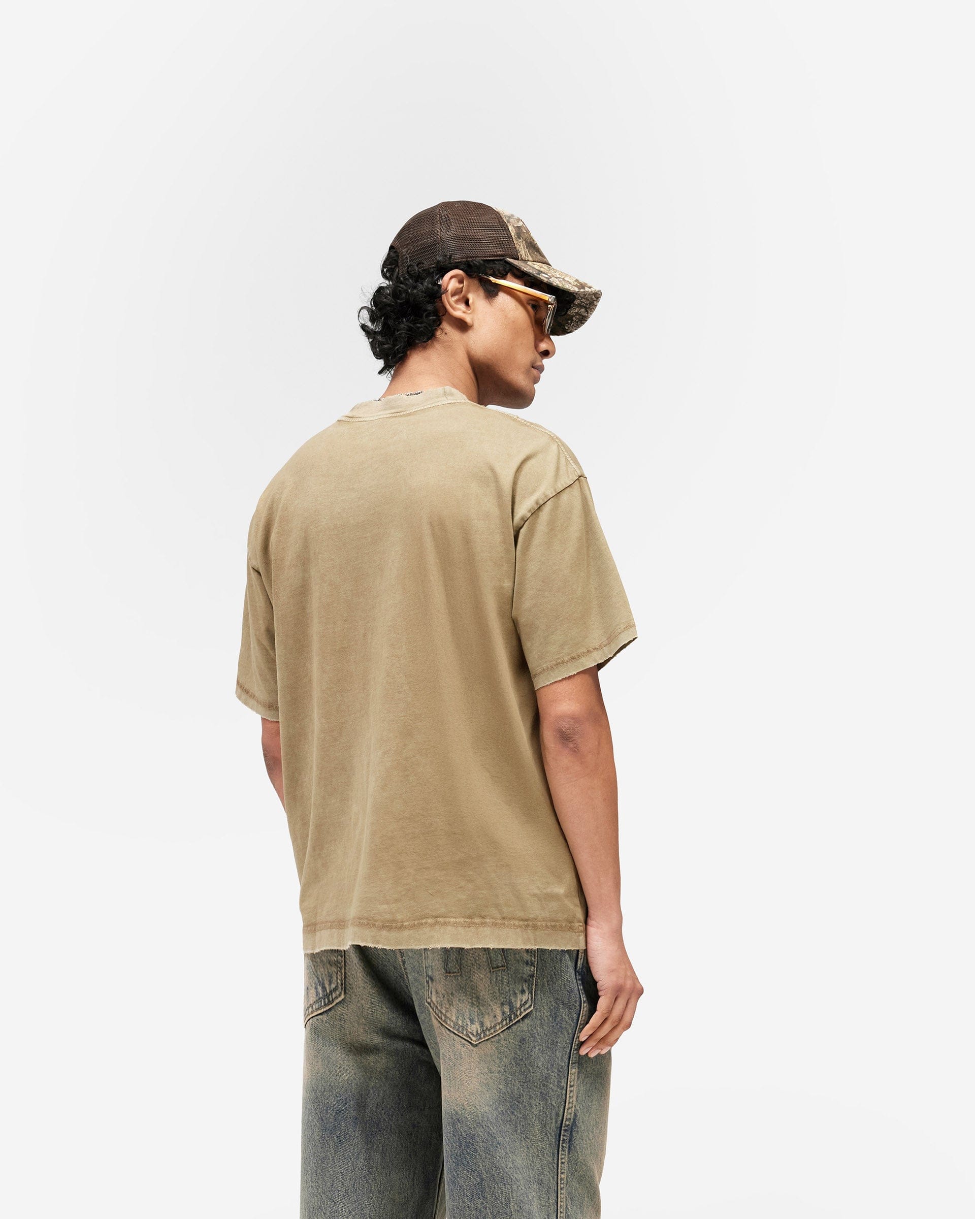 SS26 Embellished Represent T-Shirt - Vintage Khaki