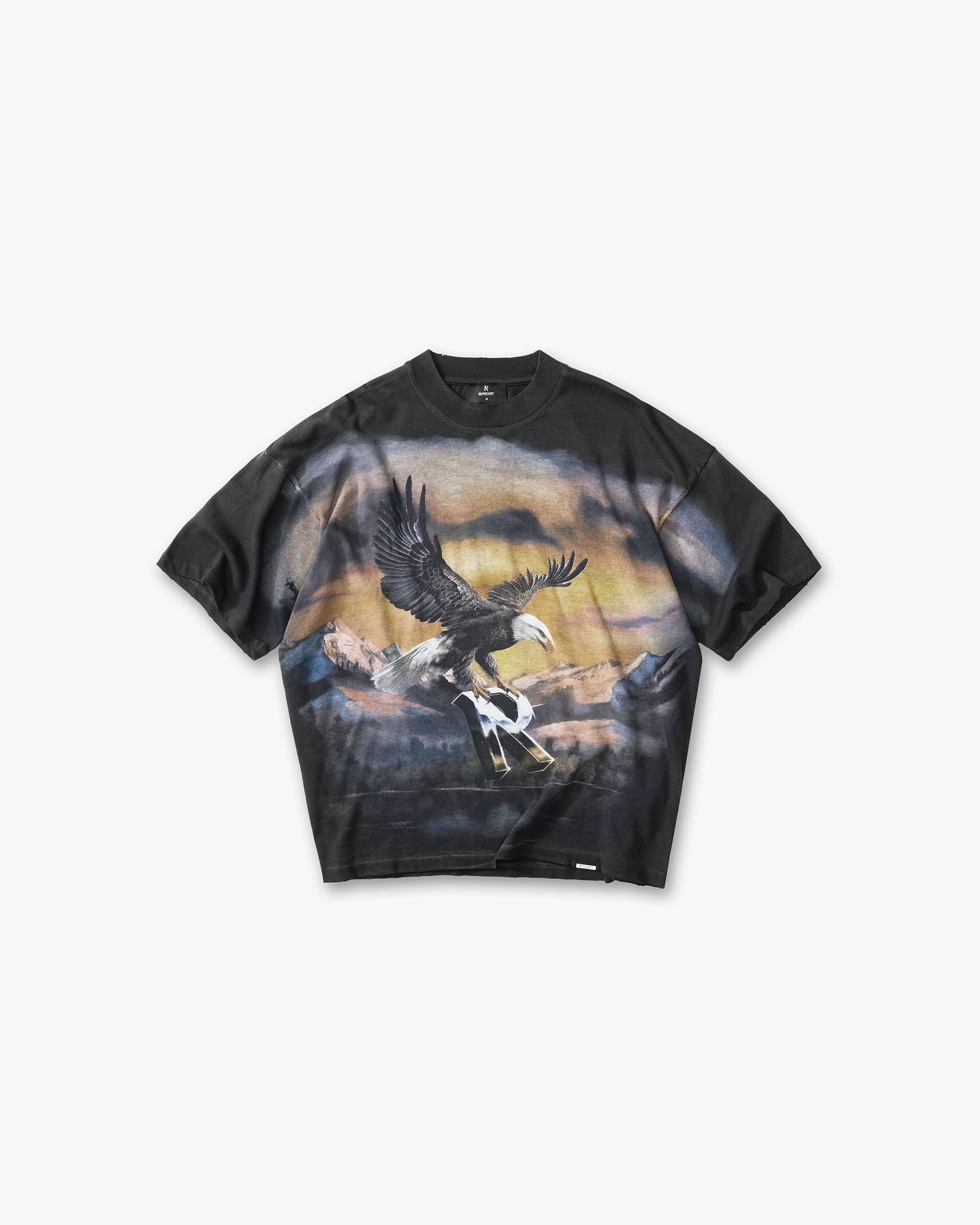 SS26 Chrome Flight T-Shirt - Stained Black
