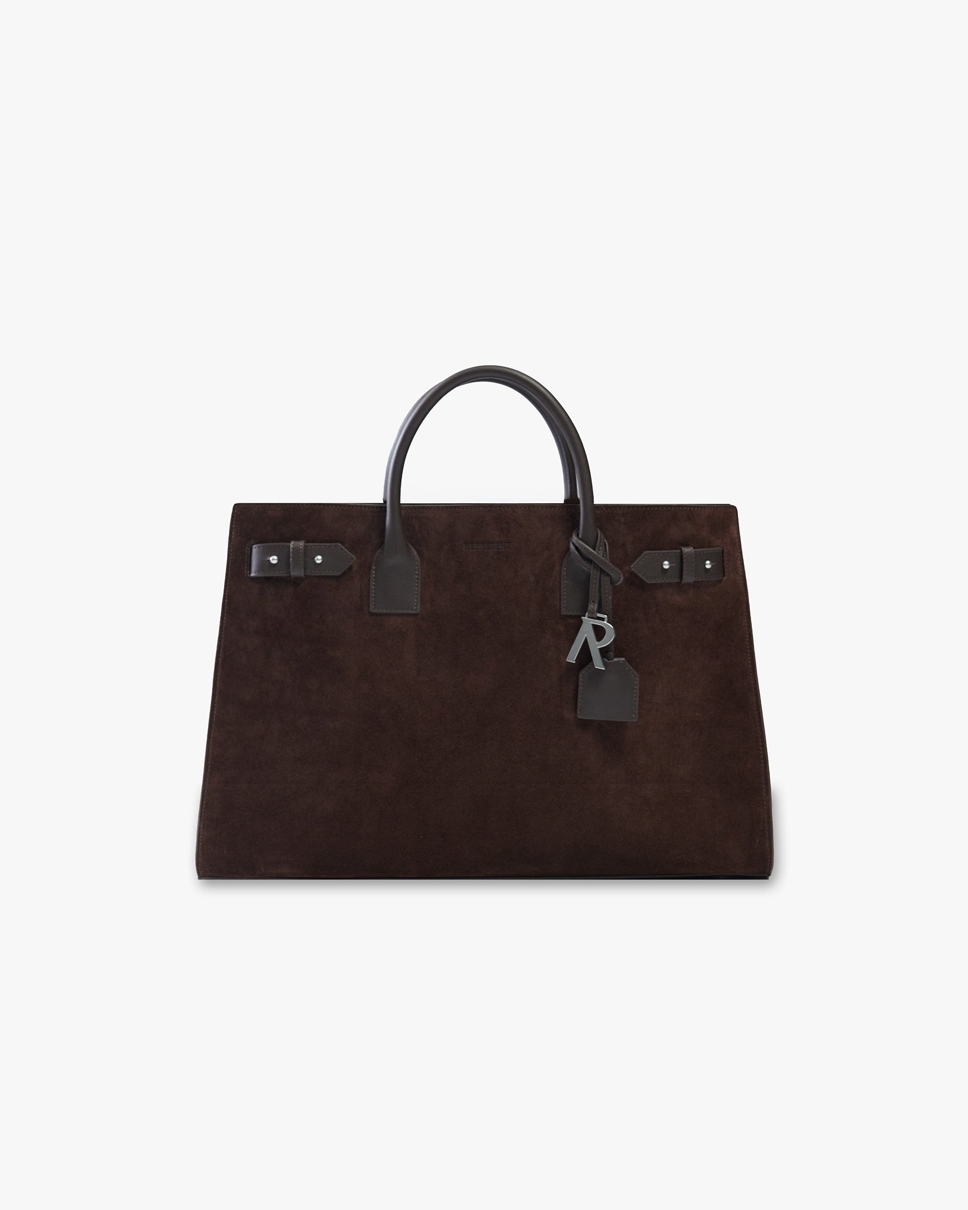SS26 Suede Leather Tote Bag - Brown