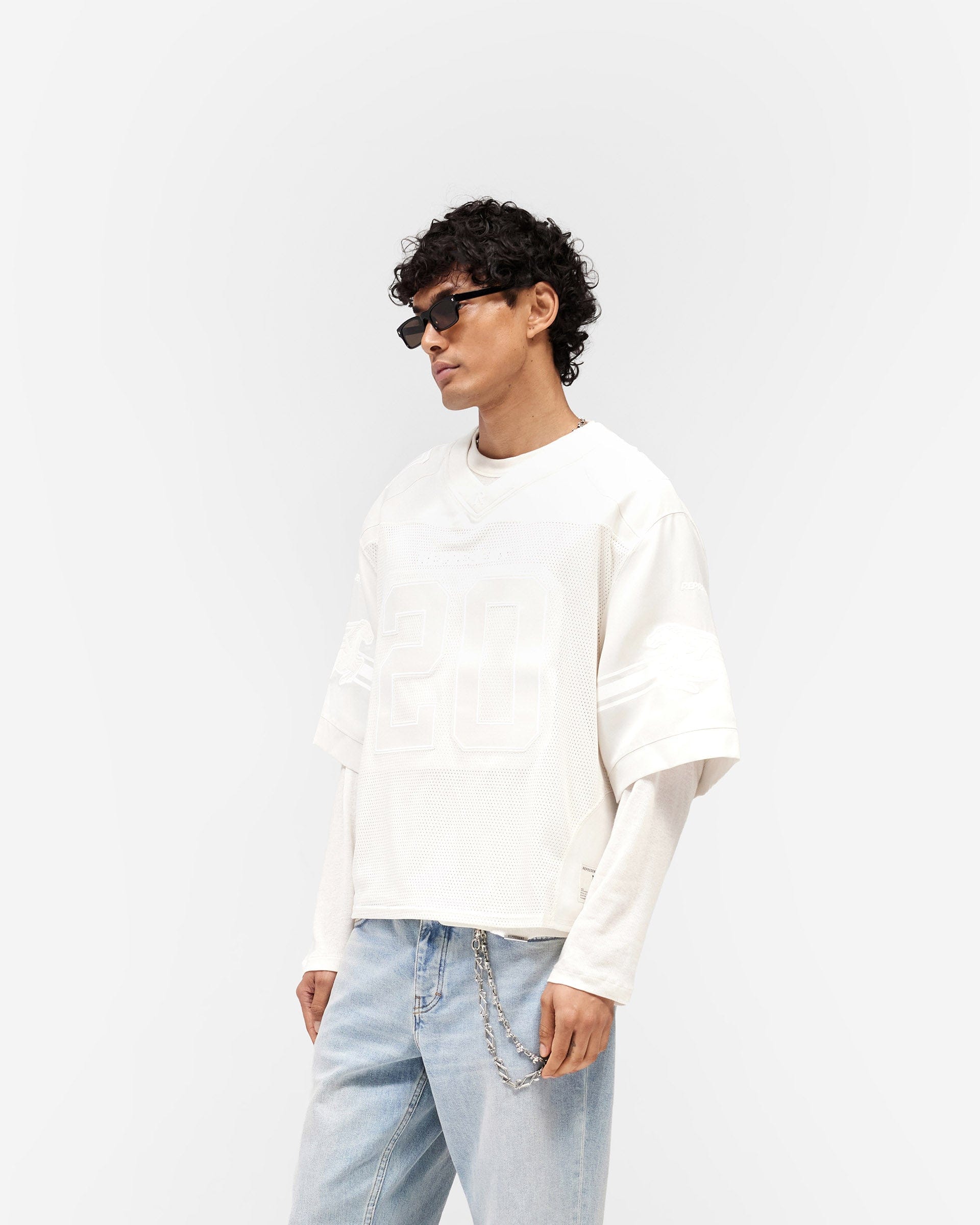 SS26 American Football Jersey - Chalk