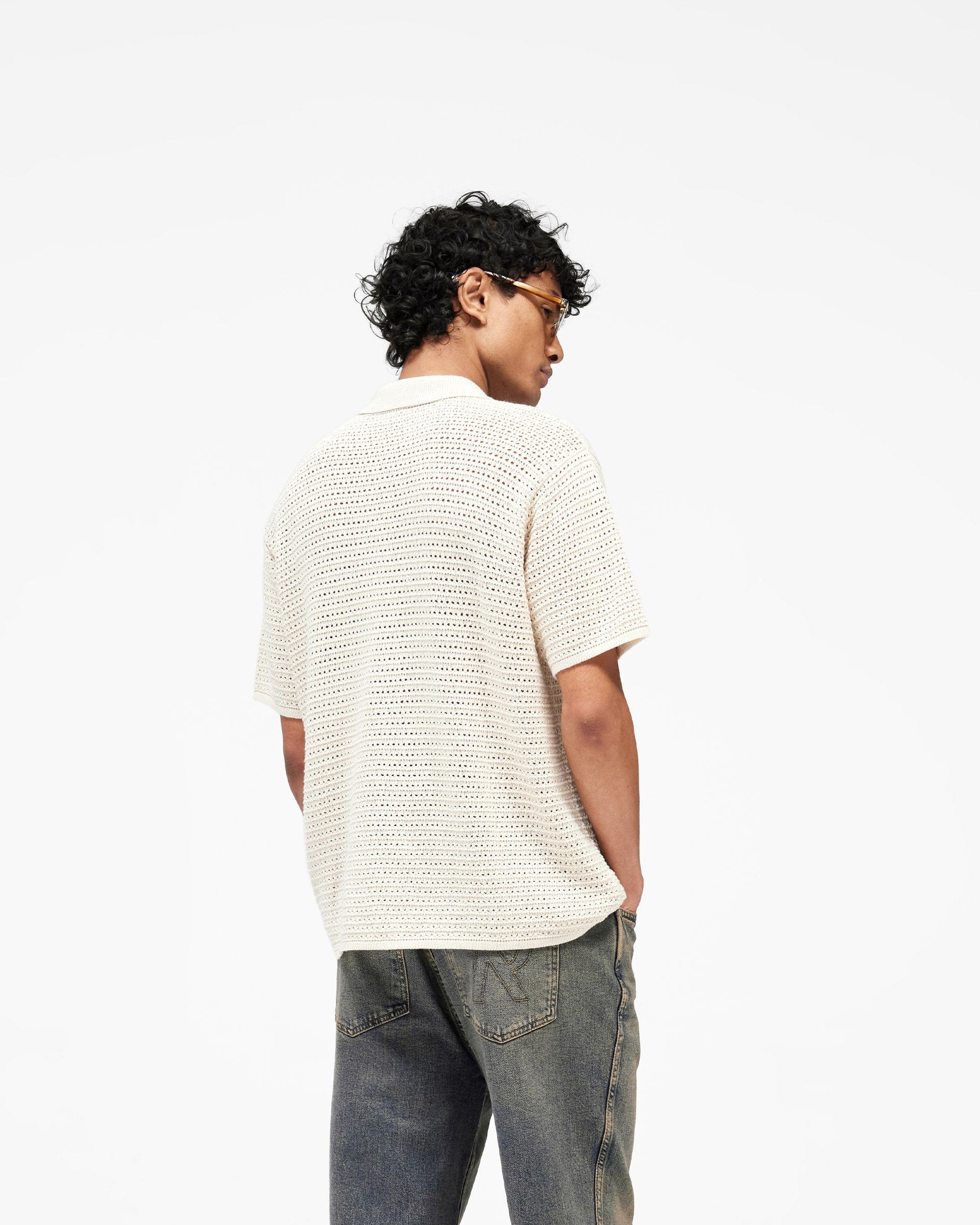 SS26 Pico Knit Shirt - Ecru