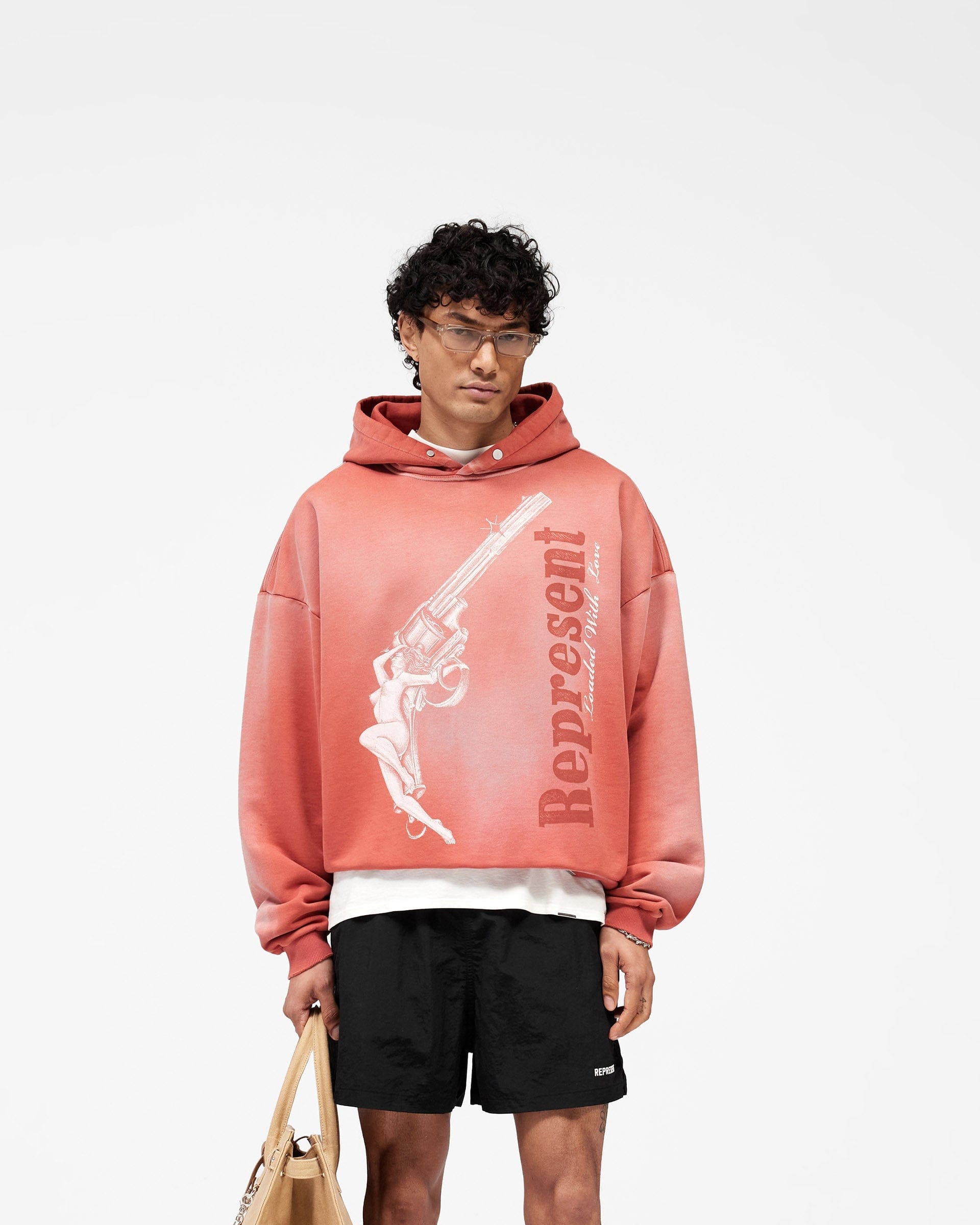 SS26 Loaded With Love Hoodie - Withered Rose