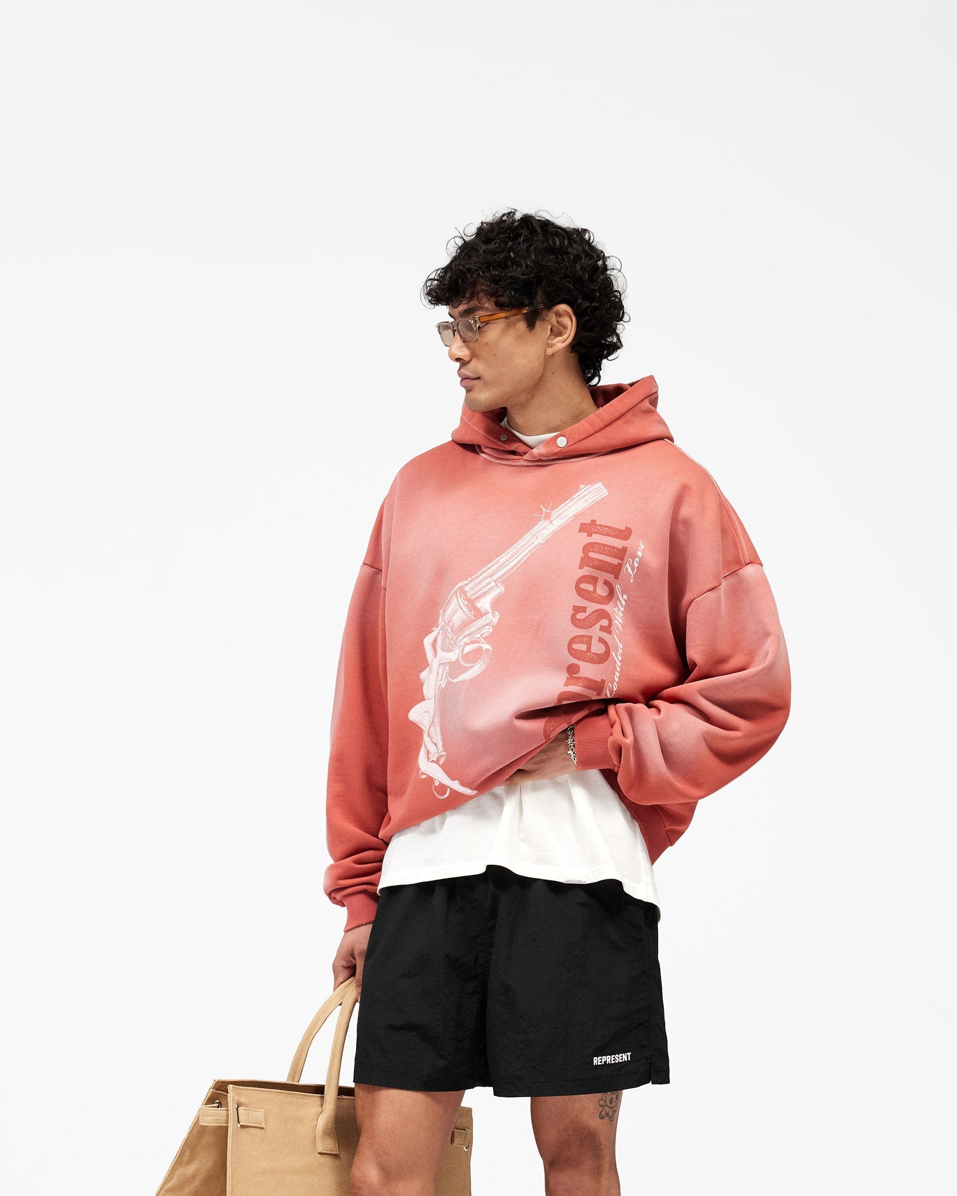 SS26 Loaded With Love Hoodie - Withered Rose