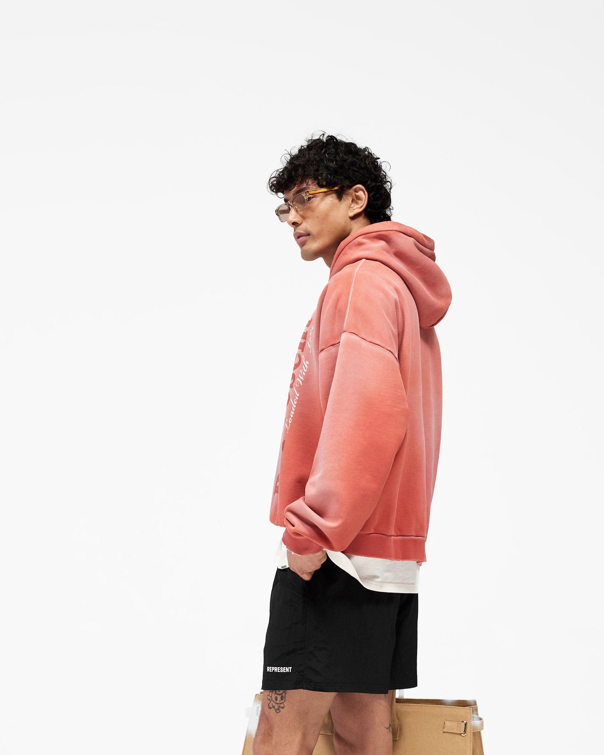 SS26 Loaded With Love Hoodie - Withered Rose