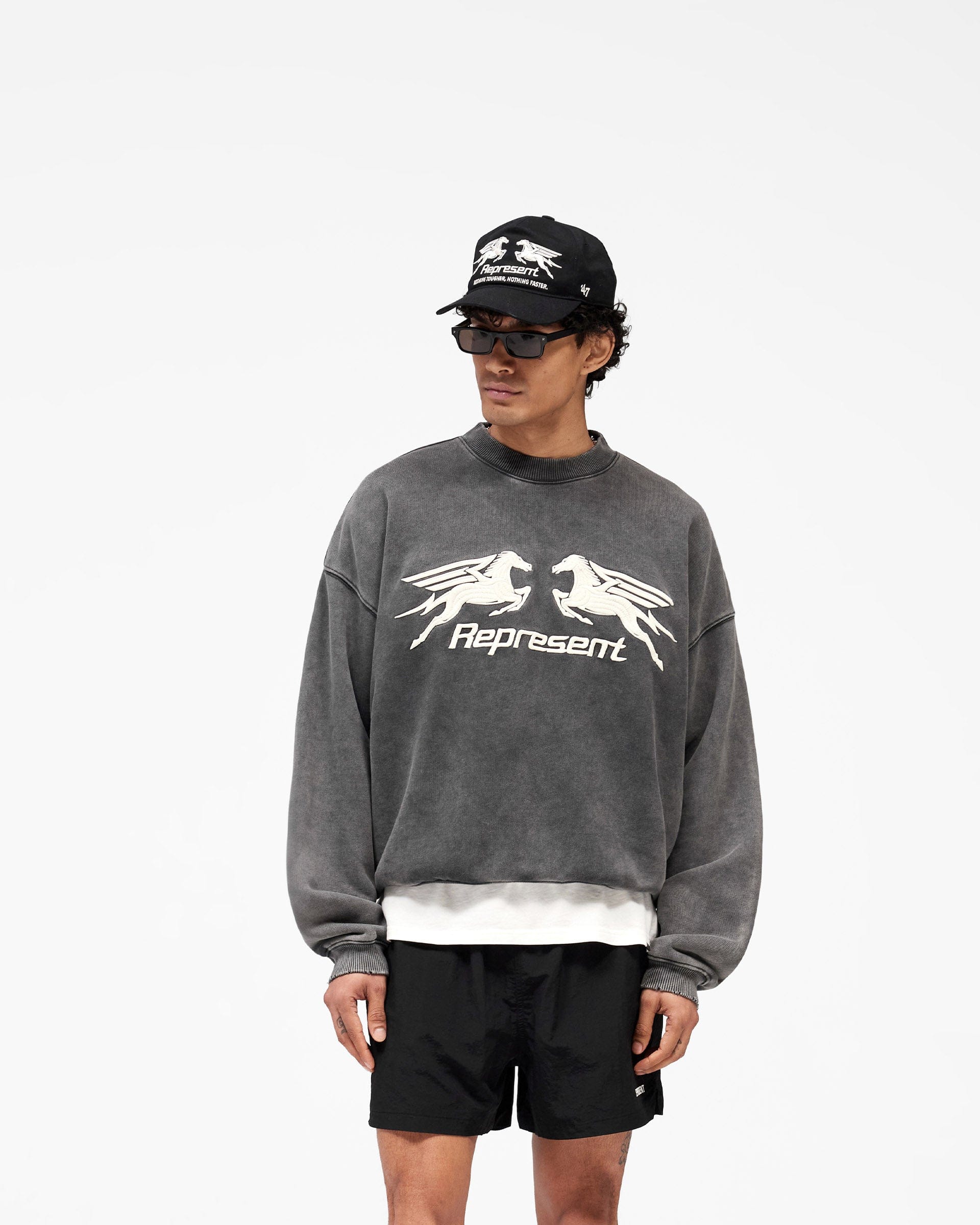 SS26 Pegasus Sweatshirt - Vintage Grey