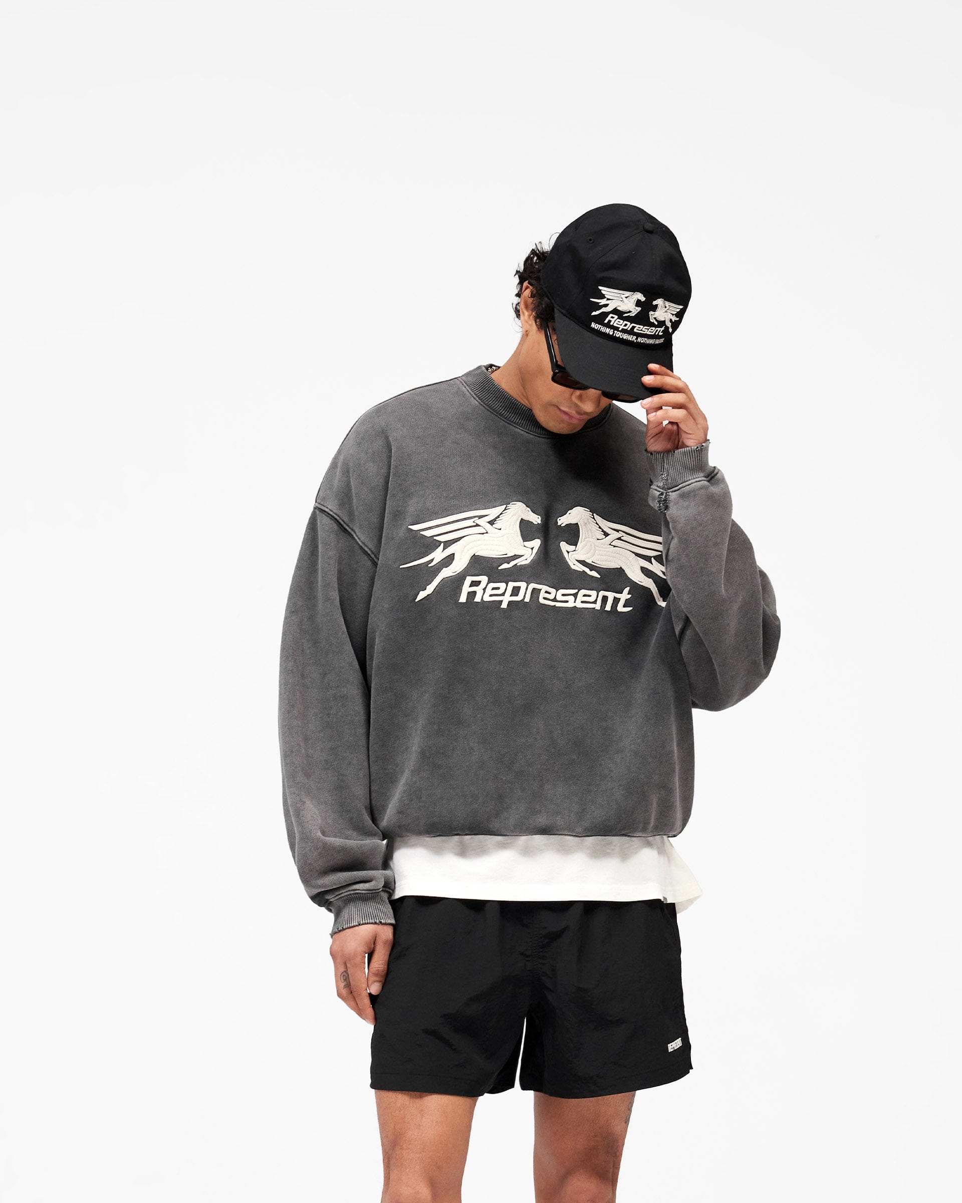 SS26 Pegasus Sweatshirt - Vintage Grey