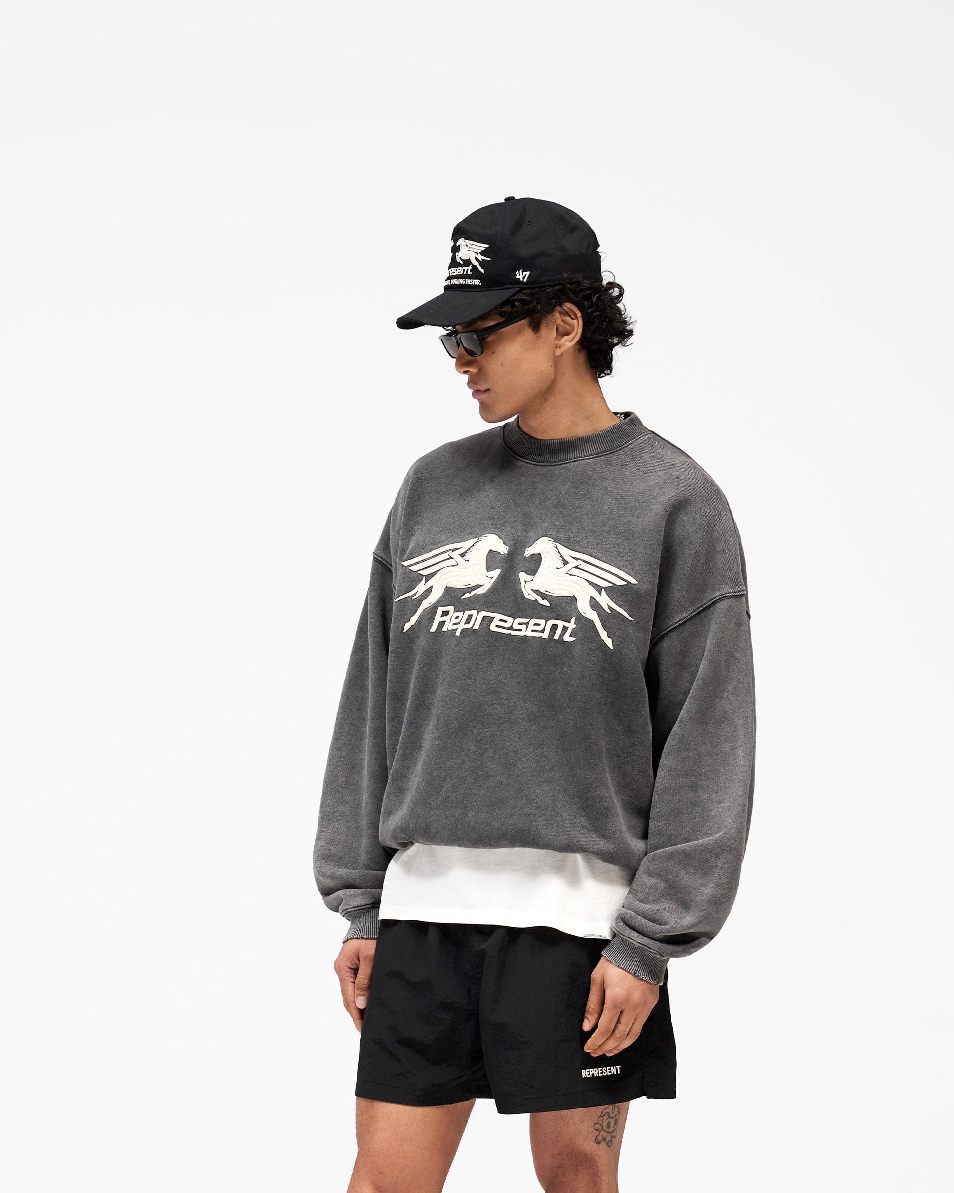 SS26 Pegasus Sweatshirt - Vintage Grey