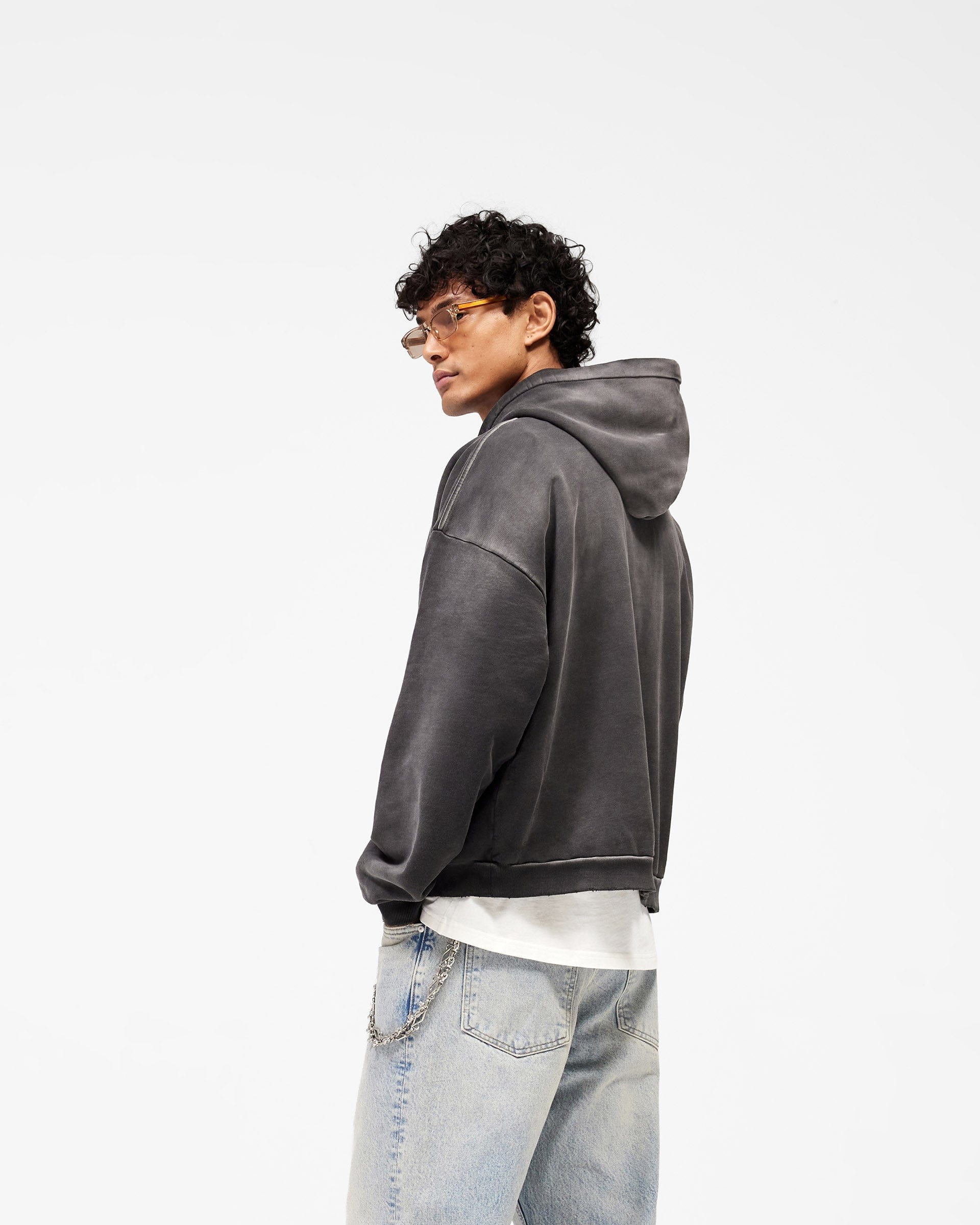 SS26 Loaded With Love Hoodie - Stained Black