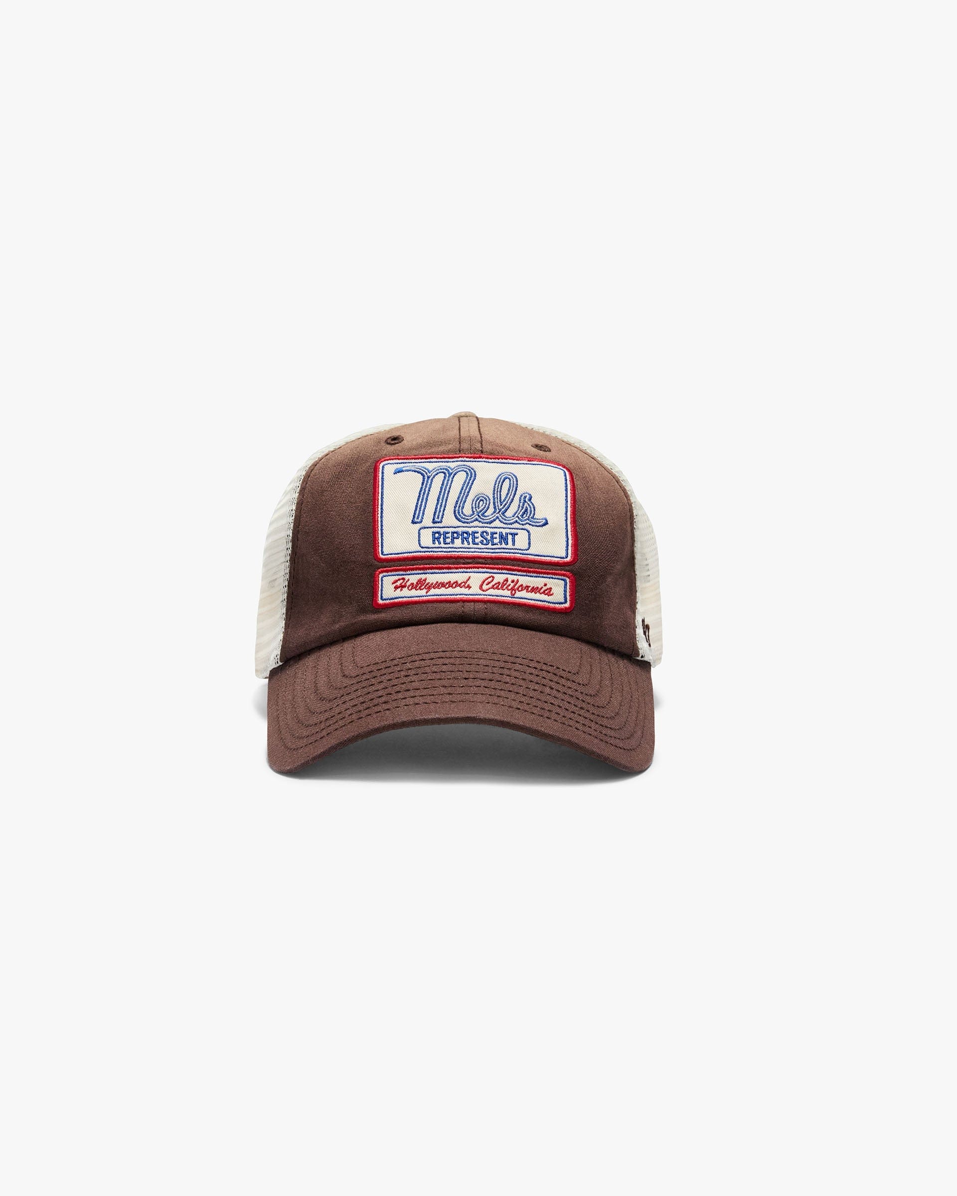 SS26 Represent x Mels Diner x 47 Cap - Brown