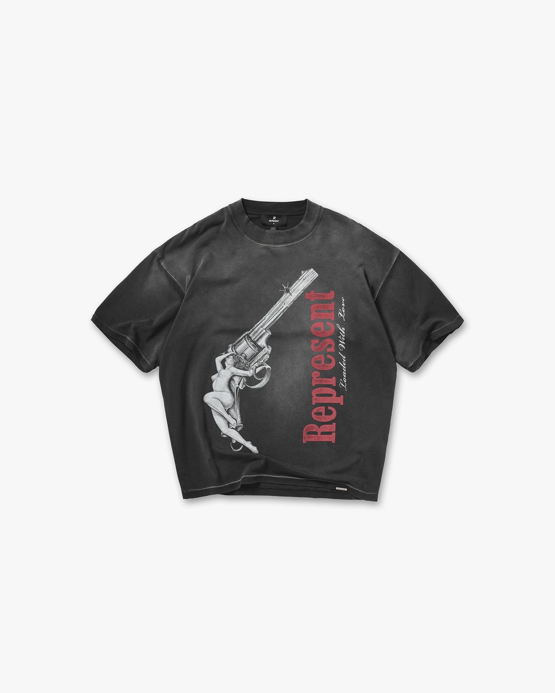 SS26 Loaded With Love T-Shirt - Stained Black