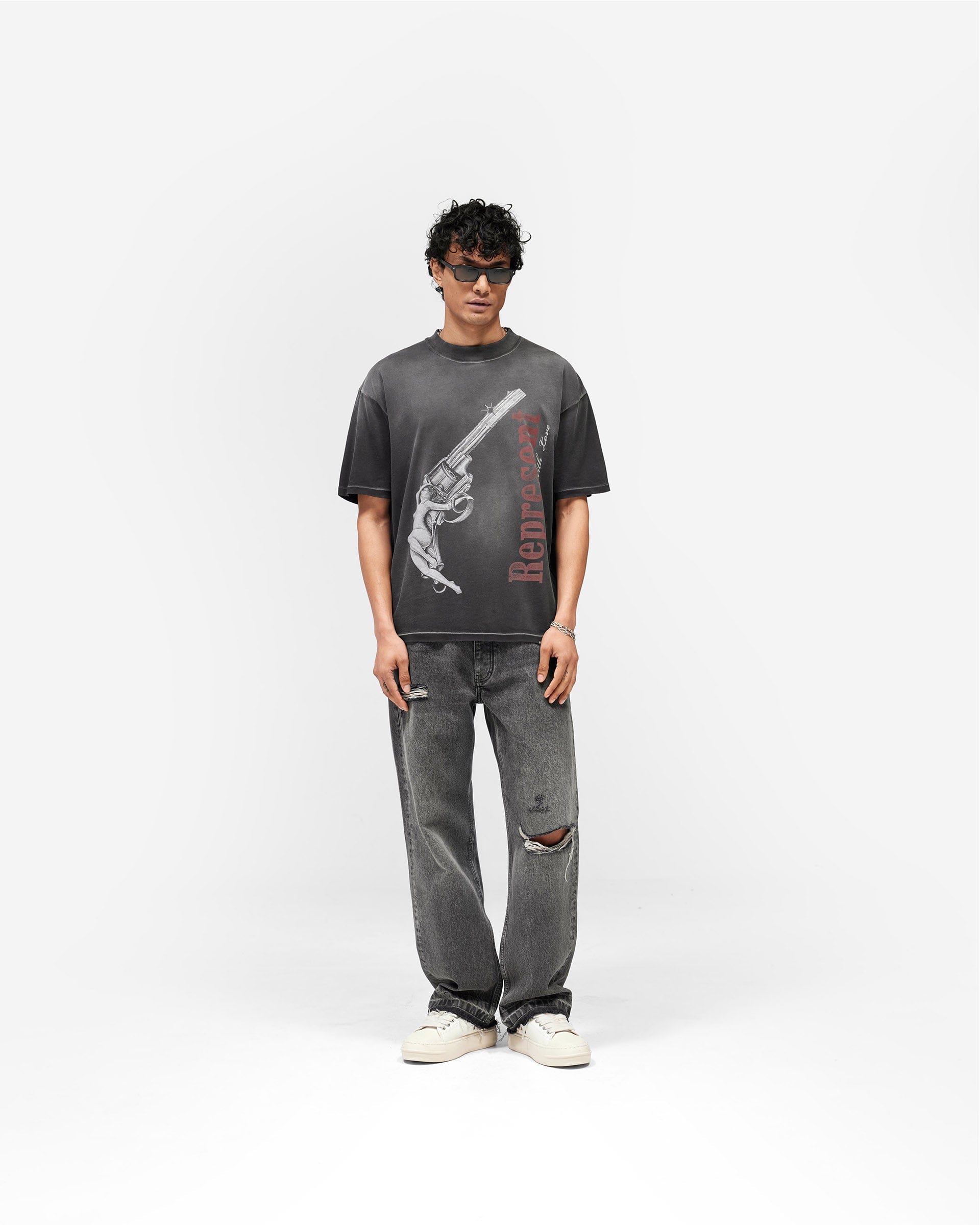 SS26 Loaded With Love T-Shirt - Stained Black