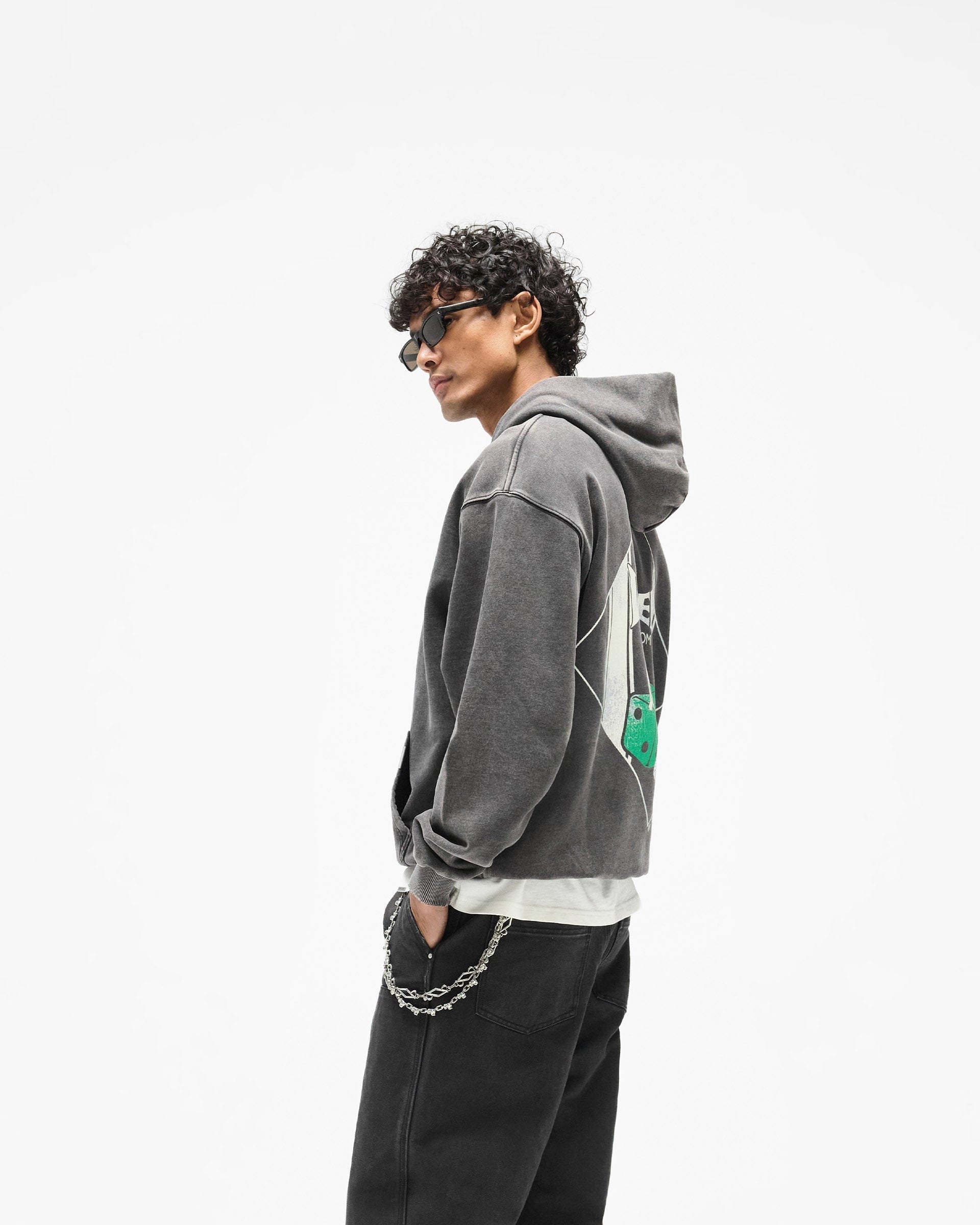 SS26 Represent x The Viper Room Dice Hoodie - Vintage Grey