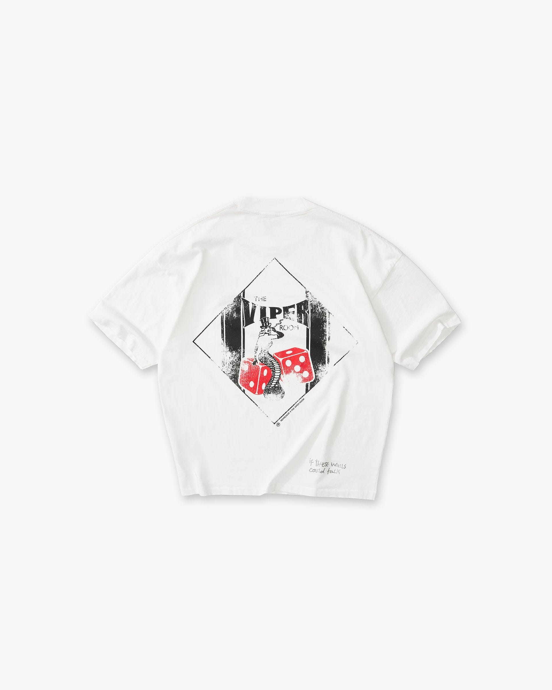 SS26 Represent x The Viper Room Dice T-Shirt - Flat White