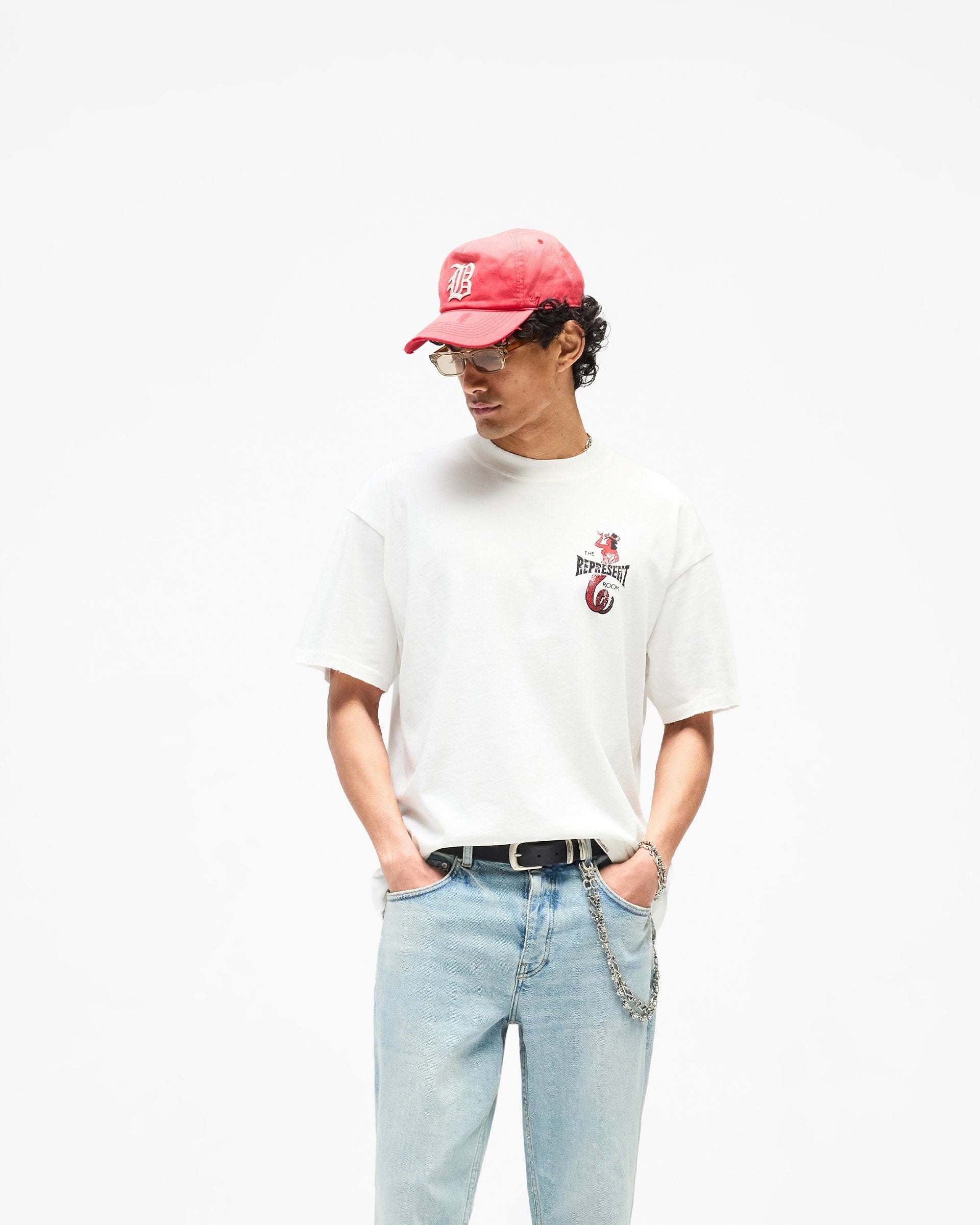 SS26 Represent x The Viper Room Dice T-Shirt - Flat White
