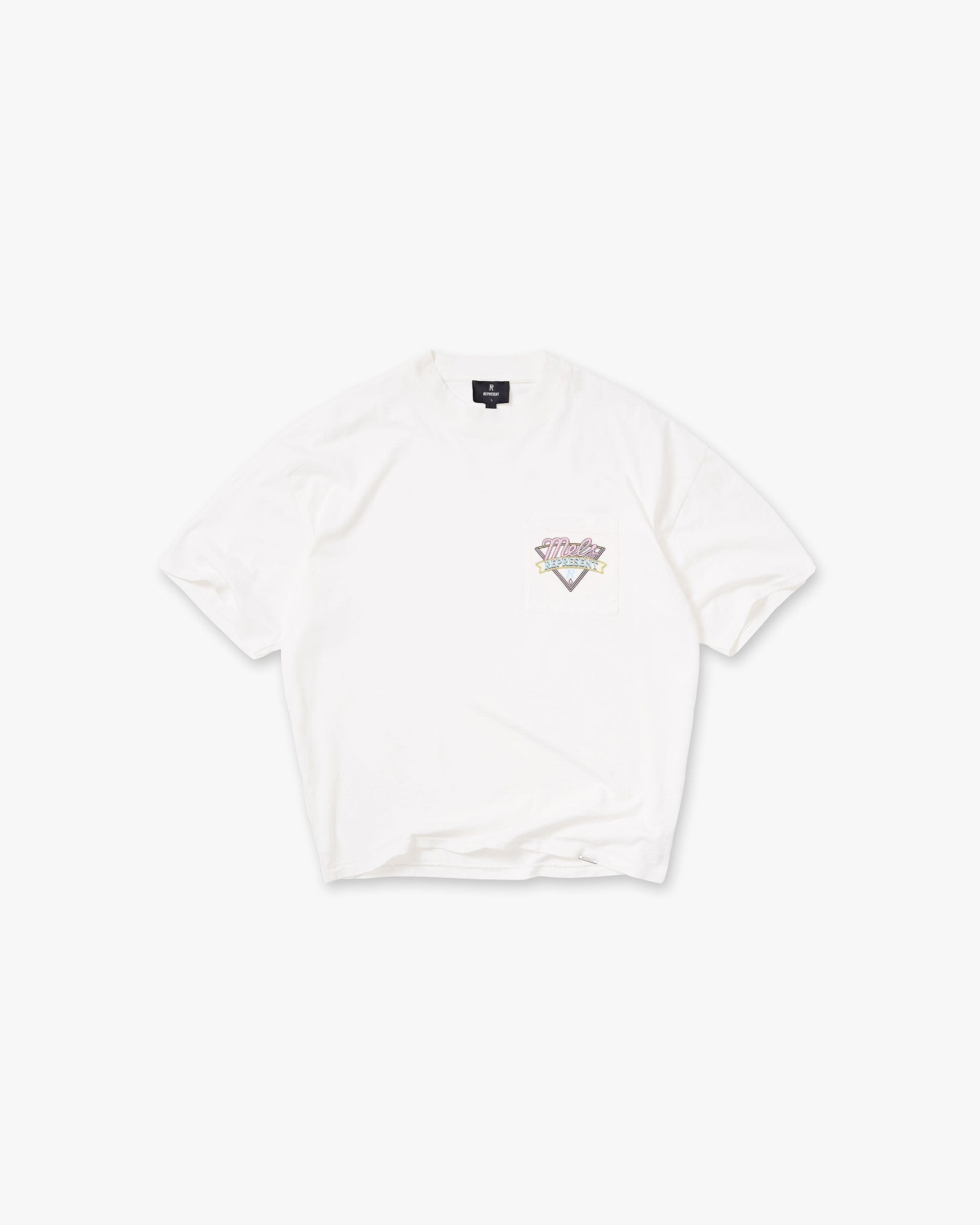 SS26 Represent x Mels Diner T-Shirt - Flat White