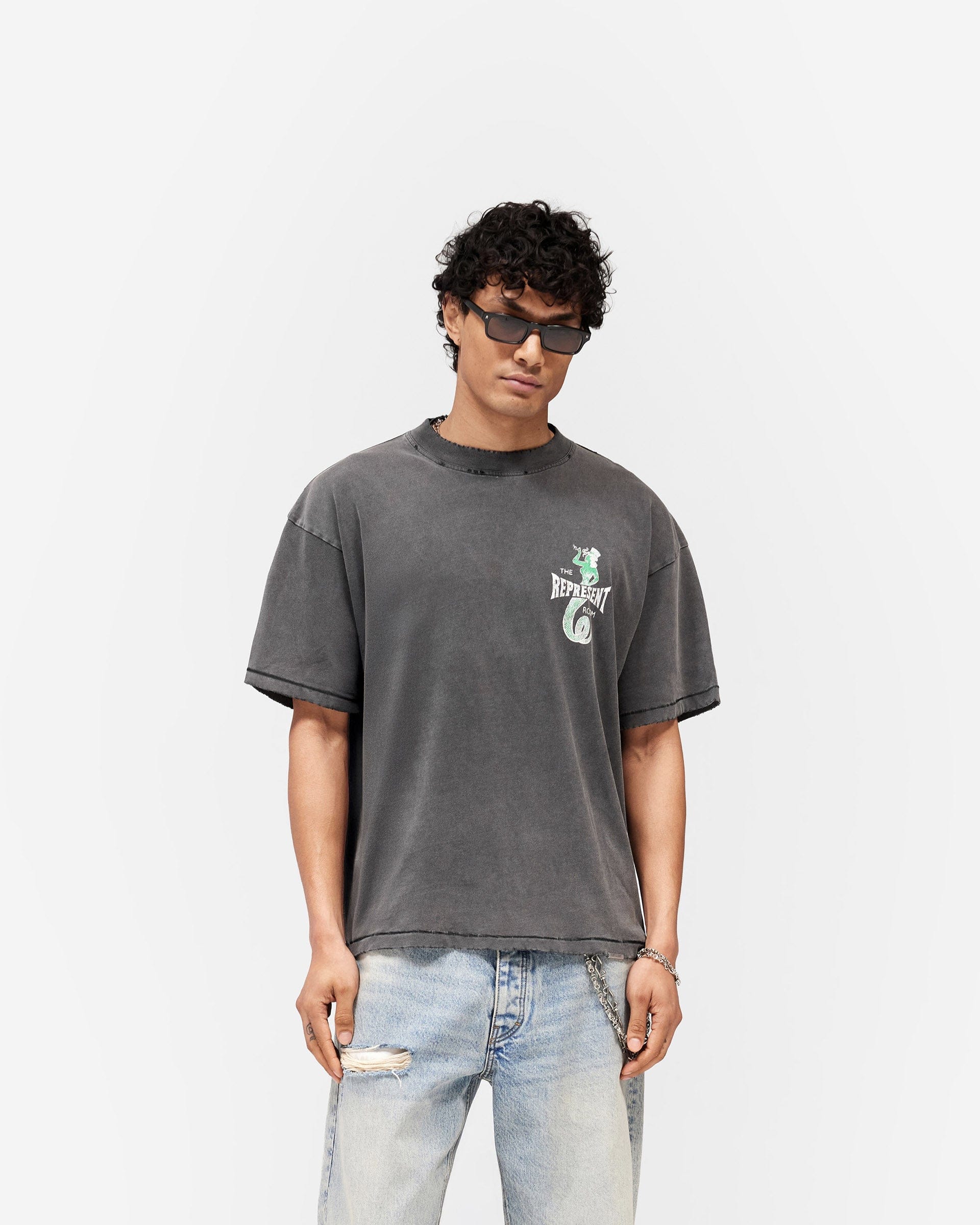 SS26 Represent x The Viper Room Dice T-Shirt - Vintage Grey