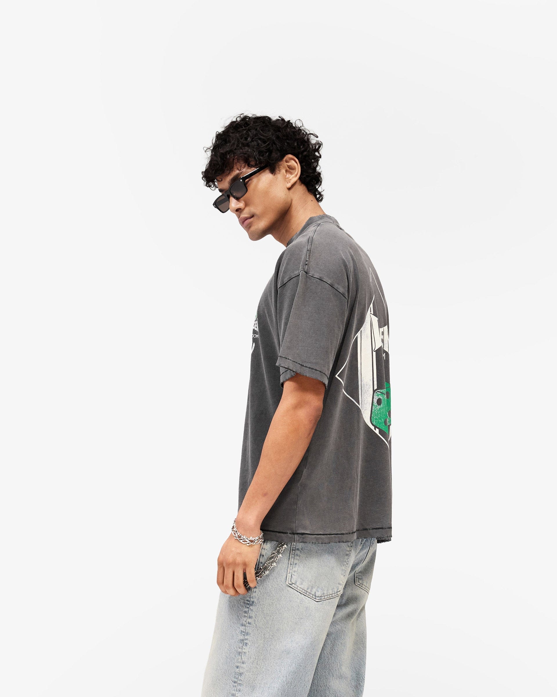 SS26 Represent x The Viper Room Dice T-Shirt - Vintage Grey