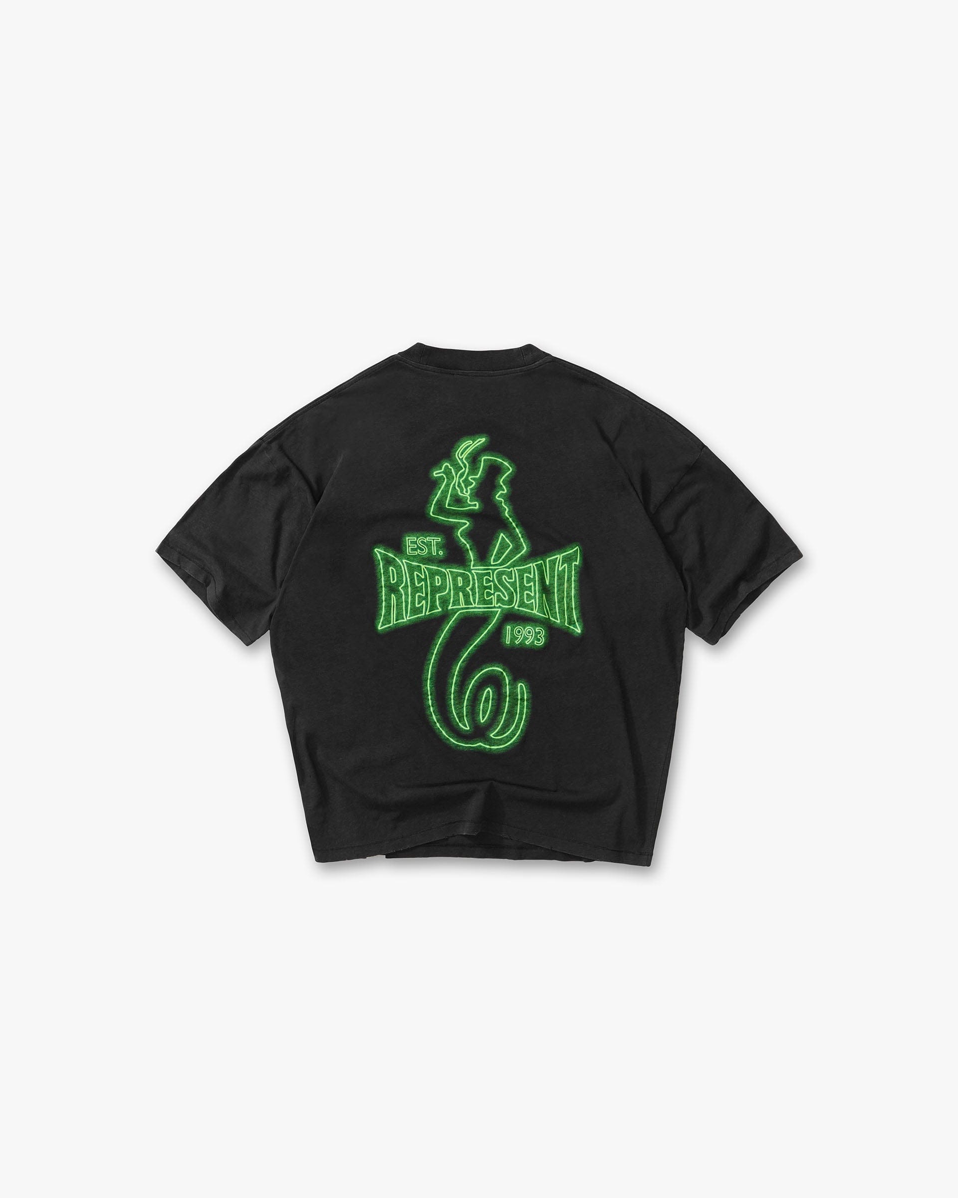 SS26 Represent x The Viper Room Glow T-Shirt - Vintage Black