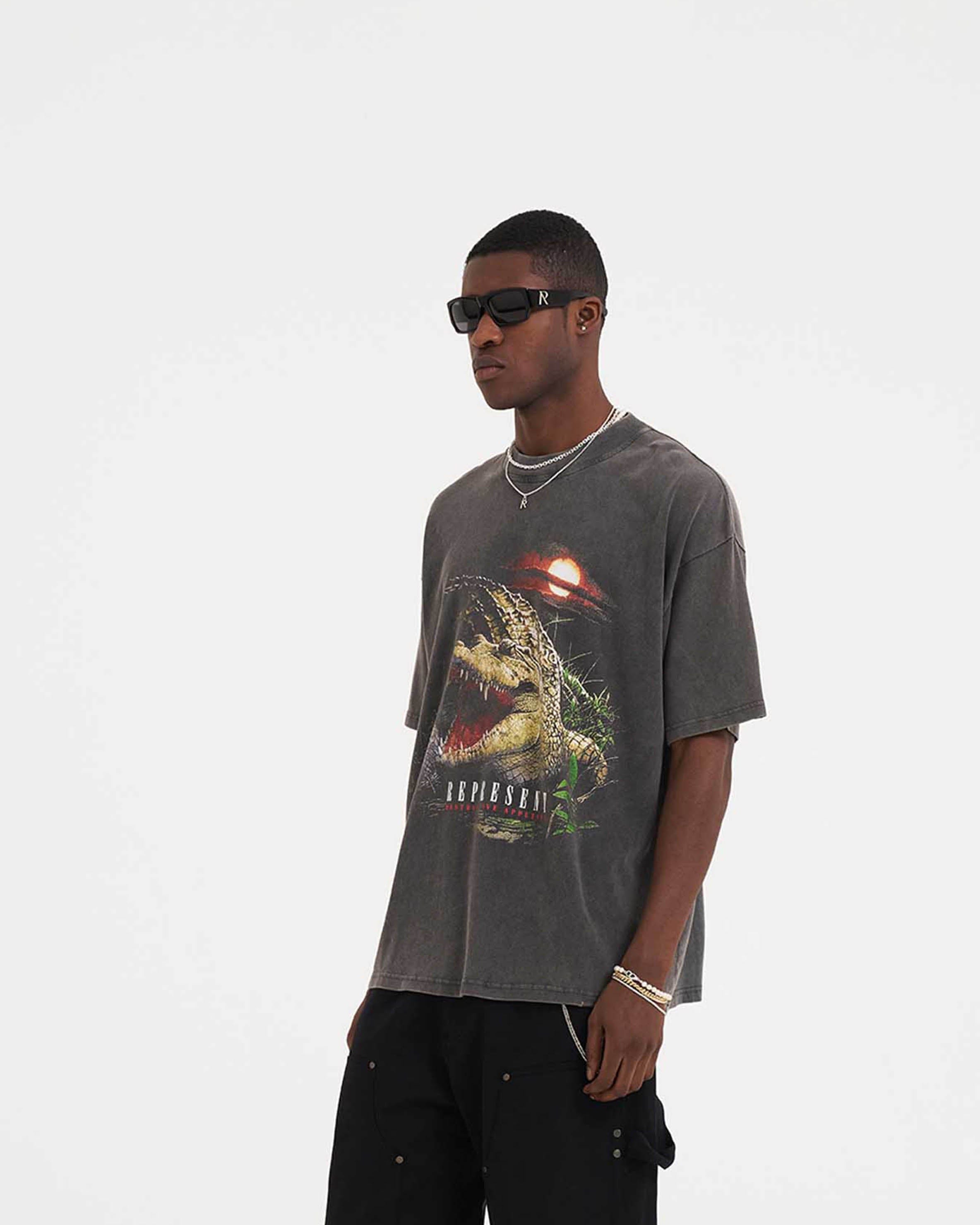 SS23 Destructive Appetite T-Shirt - Vintage Grey