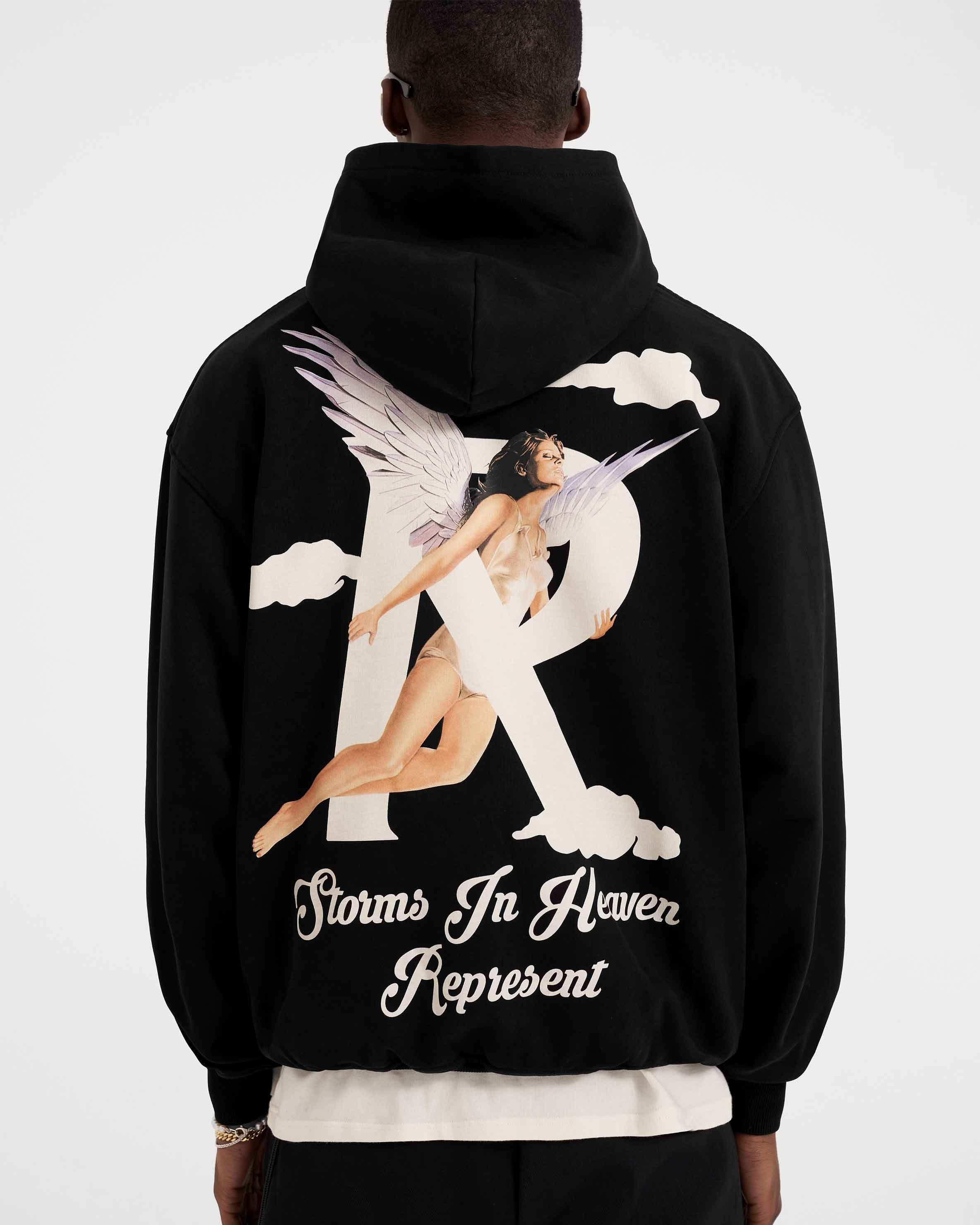 SS23 Storms In Heaven Hoodie - Black